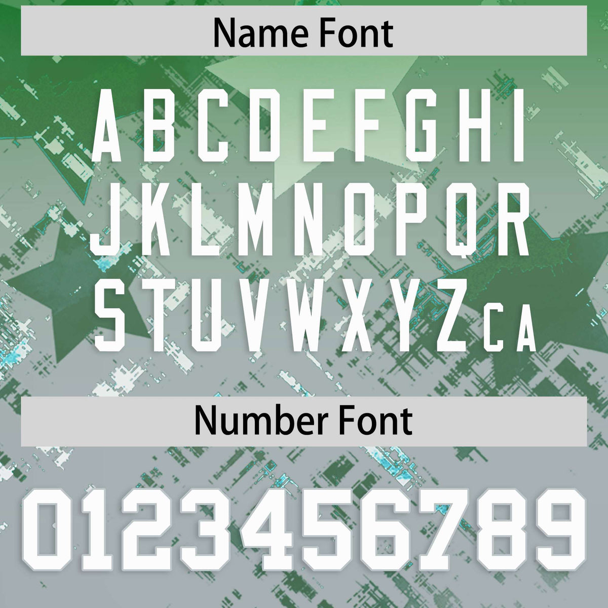 Custom Kelly Green Kelly Green Personalized Star Gradient Flag Football Jersey