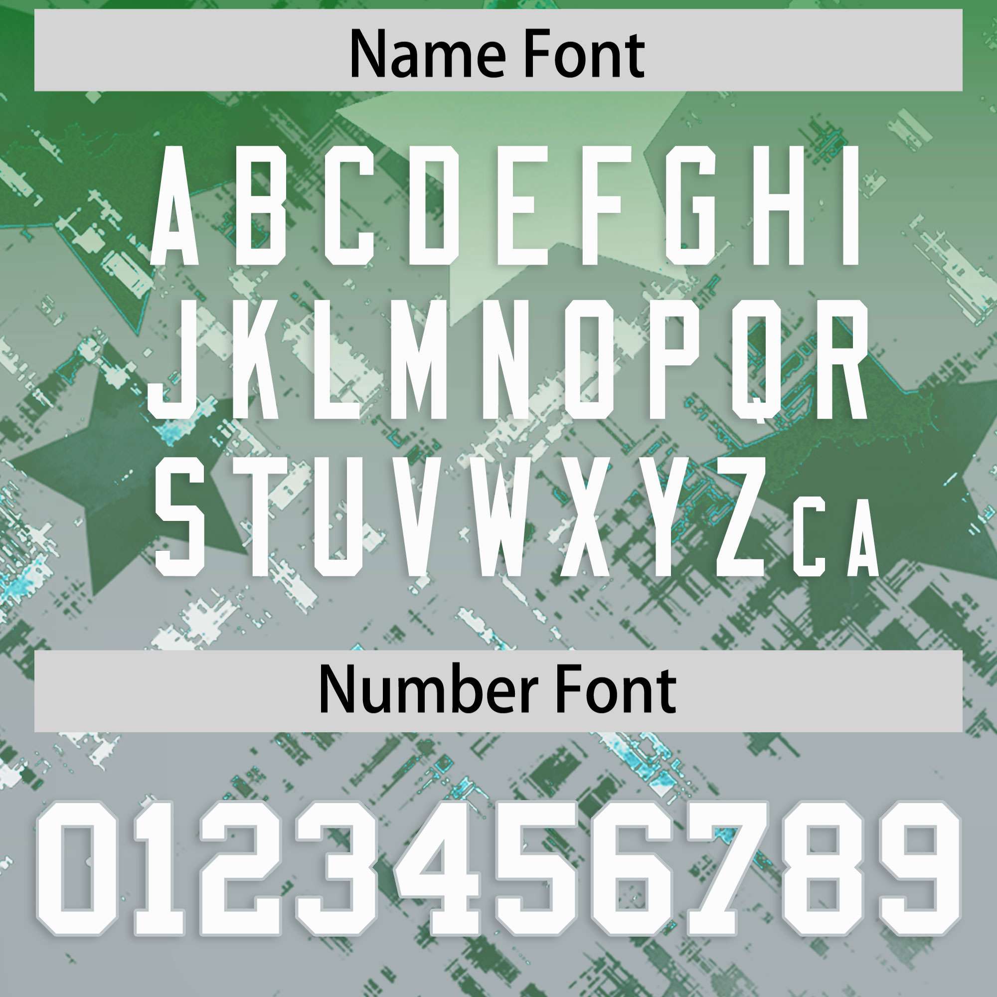 Custom Kelly Green Kelly Green Personalized Star Gradient Flag Football Jersey