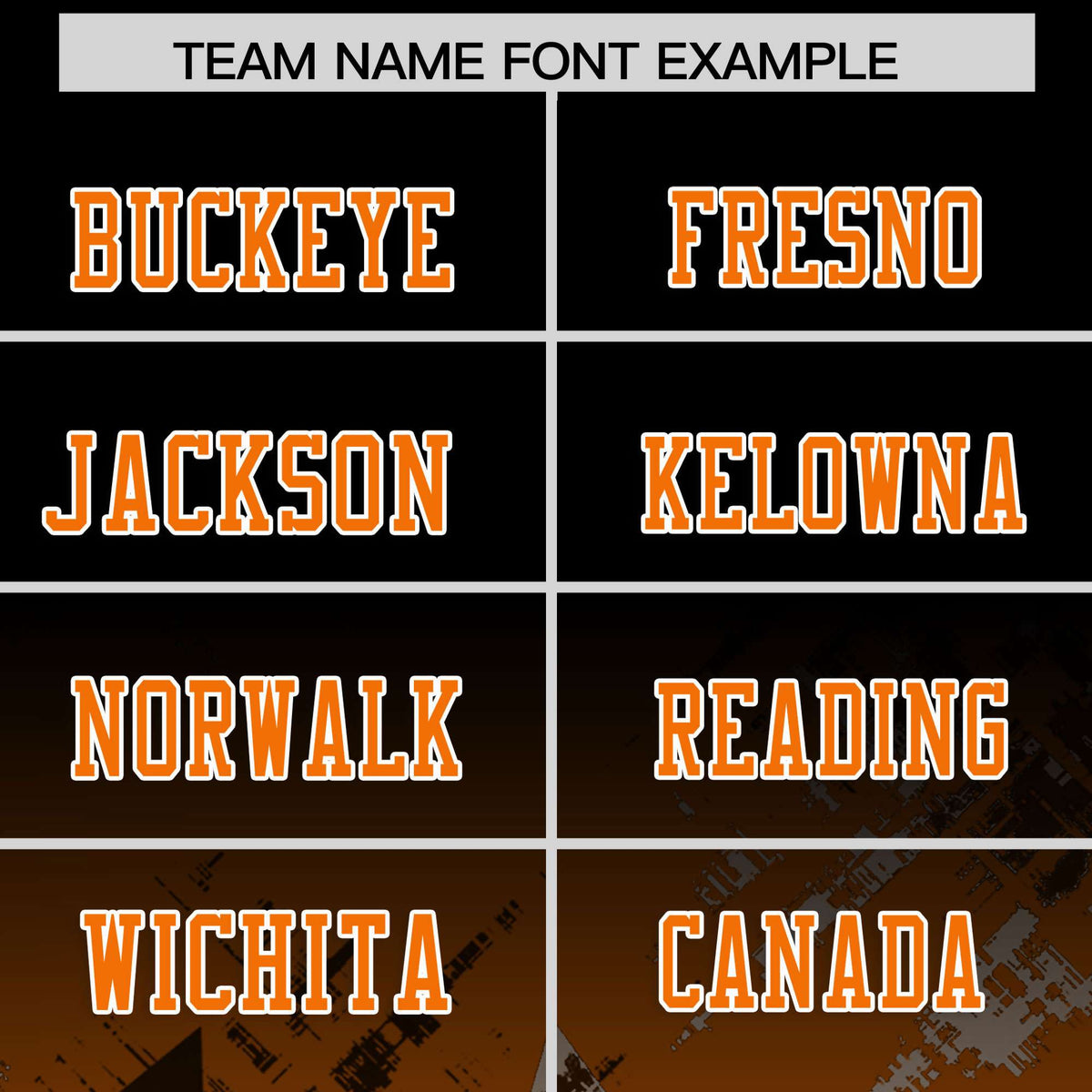 Custom Black Orange Personalized Star Gradient Flag Football Jersey