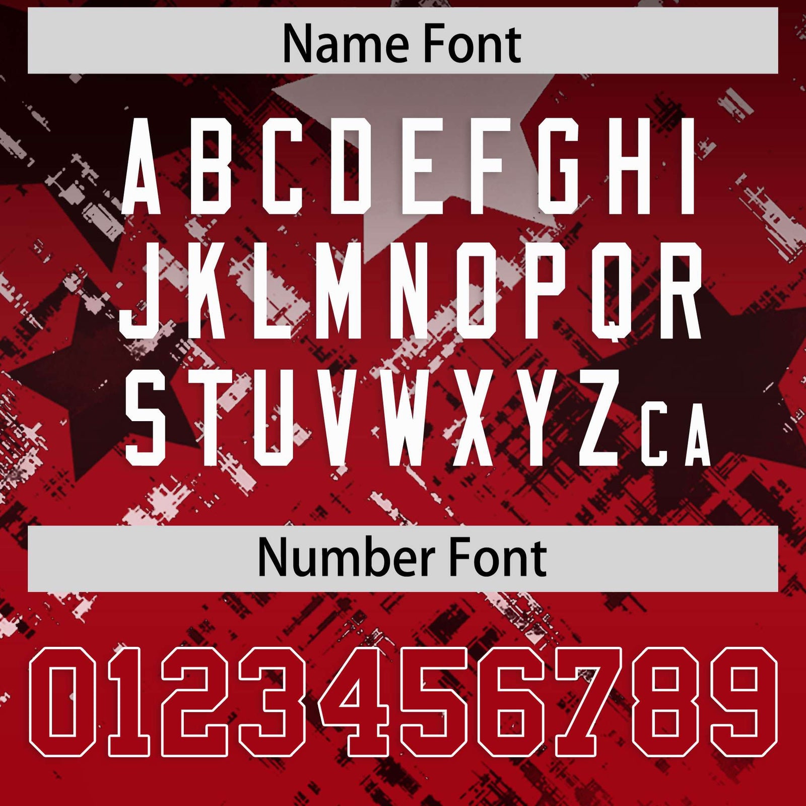 Custom Black Red Personalized Star Gradient Flag Football Jersey