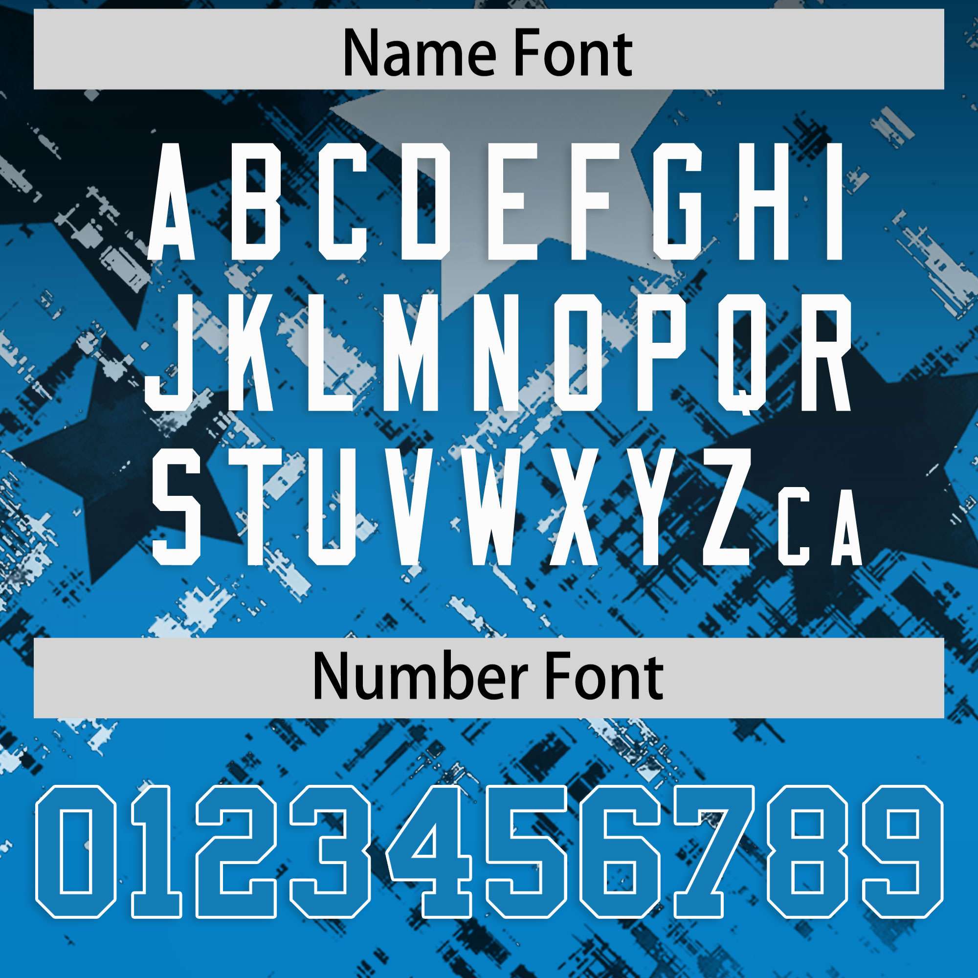 Custom Black Panther Blue Personalized Star Gradient Flag Football Jersey