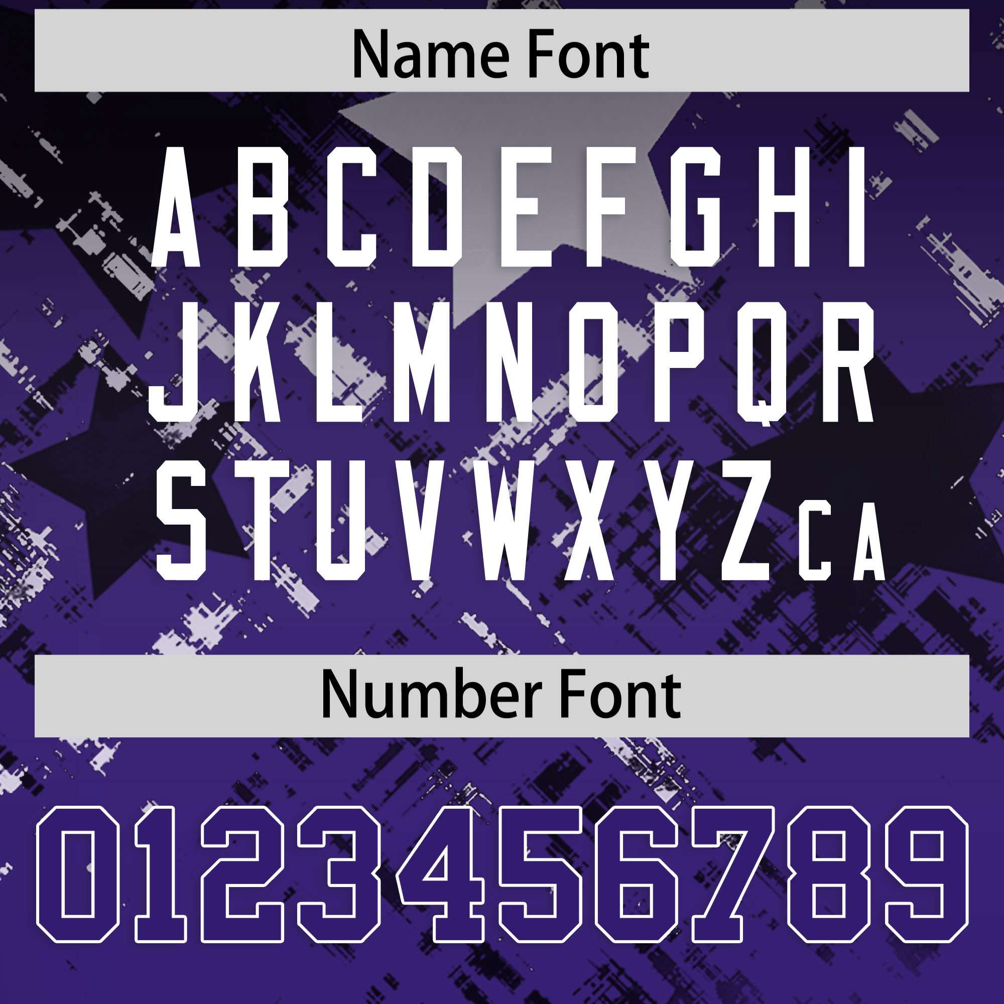 Custom Black Purple Personalized Star Gradient Flag Football Jersey