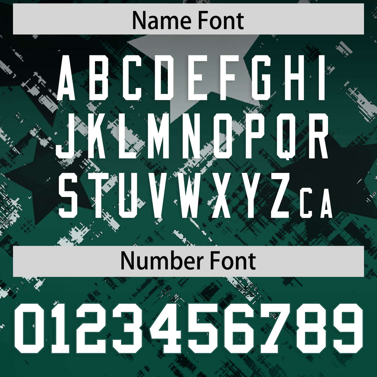 Custom Black Midnight Green Personalized Star Gradient Flag Football Jersey