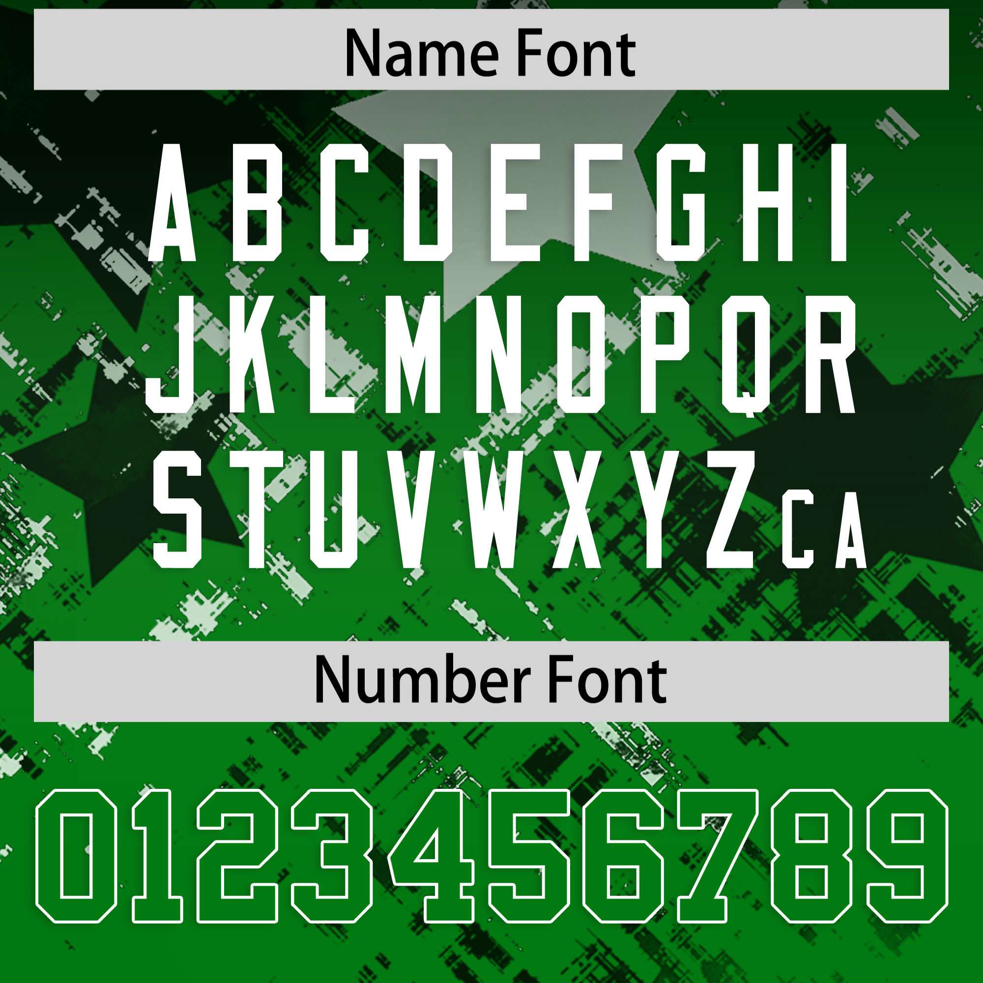 Custom Black Kelly Green Personalized Star Gradient Flag Football Jersey