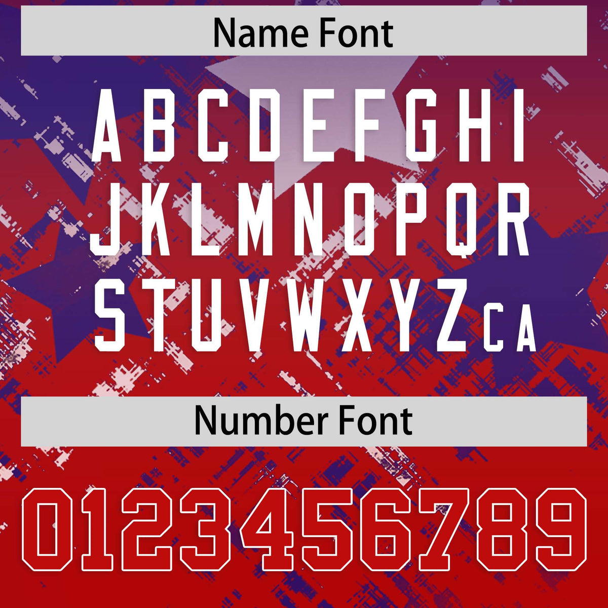 Custom Purple Red Personalized Star Gradient Flag Football Jersey