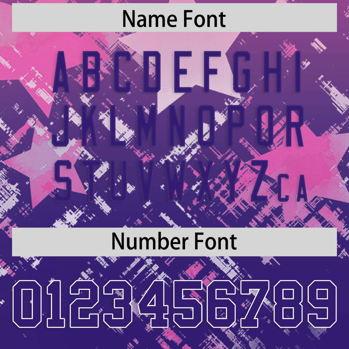 Custom Pink Purple Personalized Star Gradient Flag Football Jersey