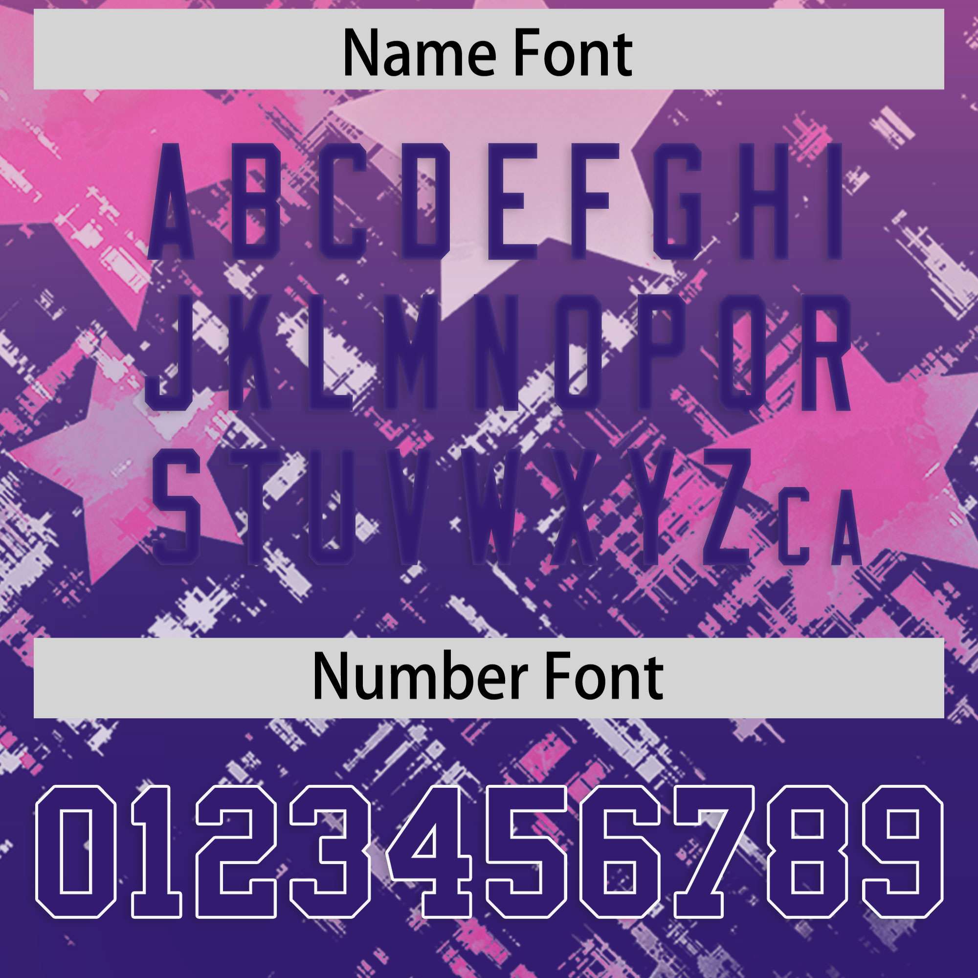 Custom Pink Purple Personalized Star Gradient Flag Football Jersey