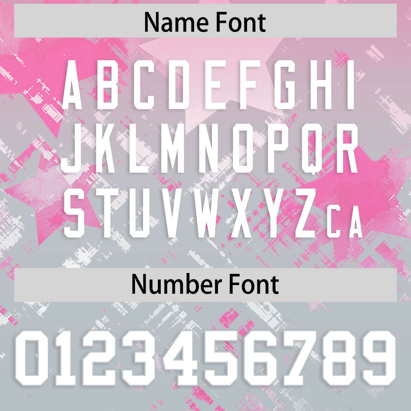 Custom Pink Pink Personalized Star Gradient Flag Football Jersey