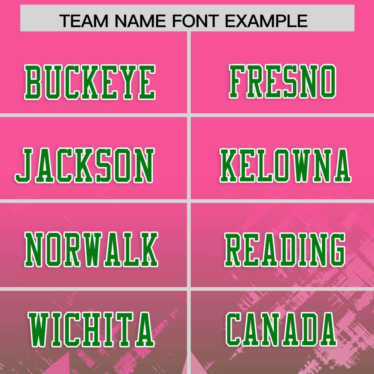 Custom Pink Kelly Green Personalized Star Gradient Flag Football Jersey