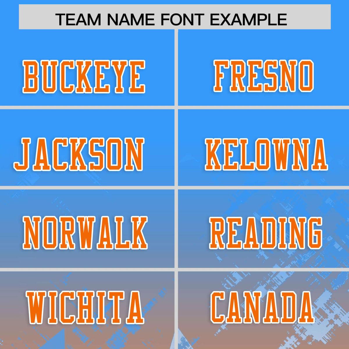 Custom Light Blue Orange Personalized Star Gradient Flag Football Jersey