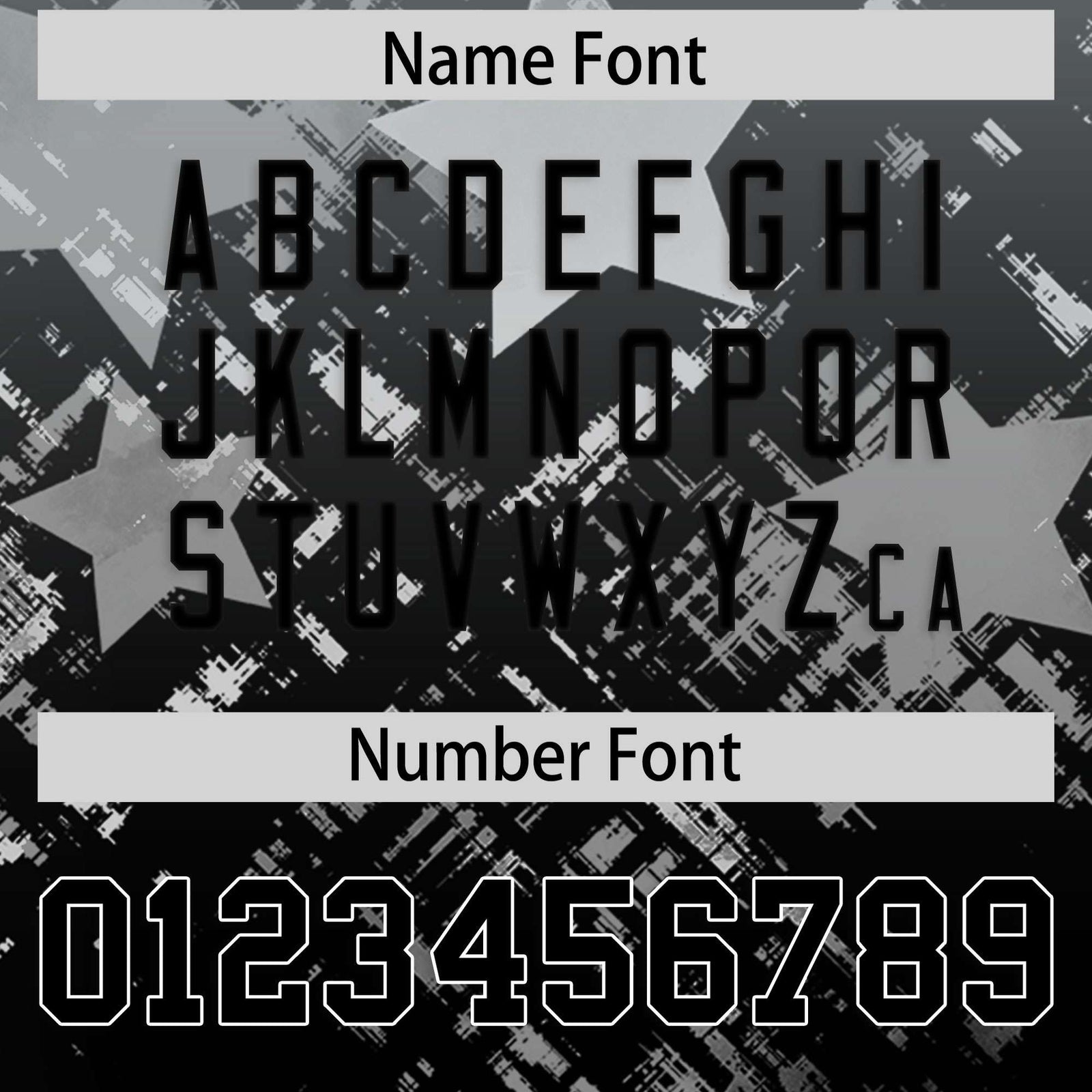 Custom Grey Black Personalized Star Gradient Flag Football Jersey