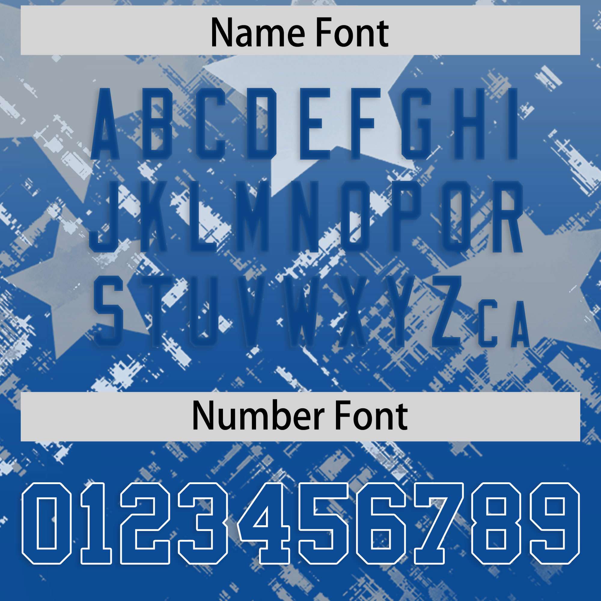 Custom Grey Royal Personalized Star Gradient Flag Football Jersey