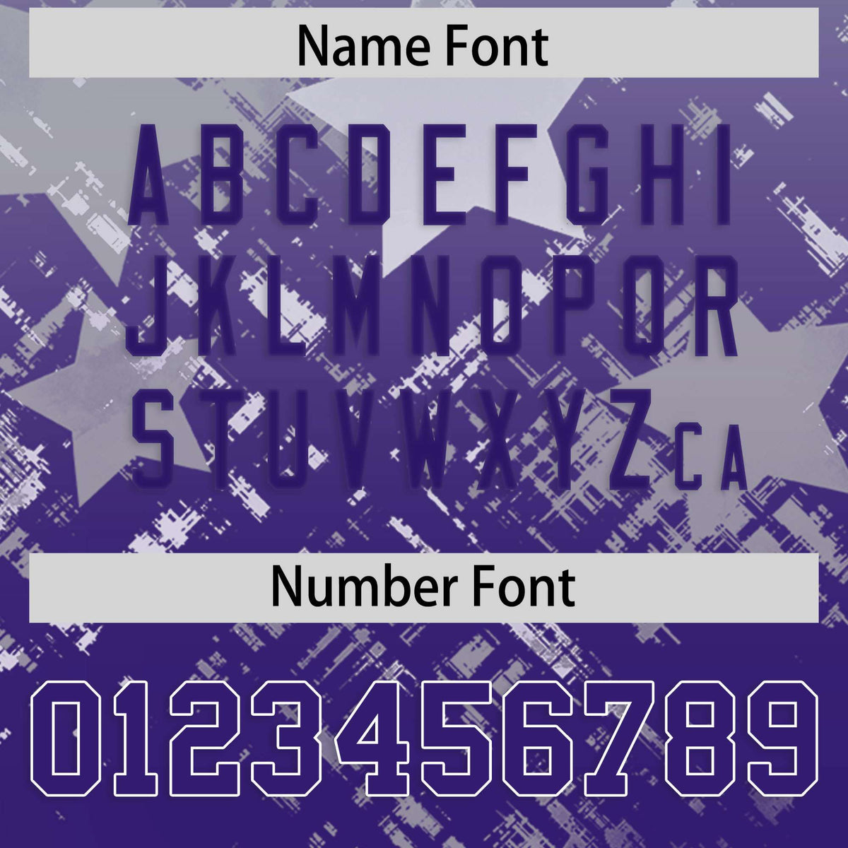 Custom Grey Purple Personalized Star Gradient Flag Football Jersey