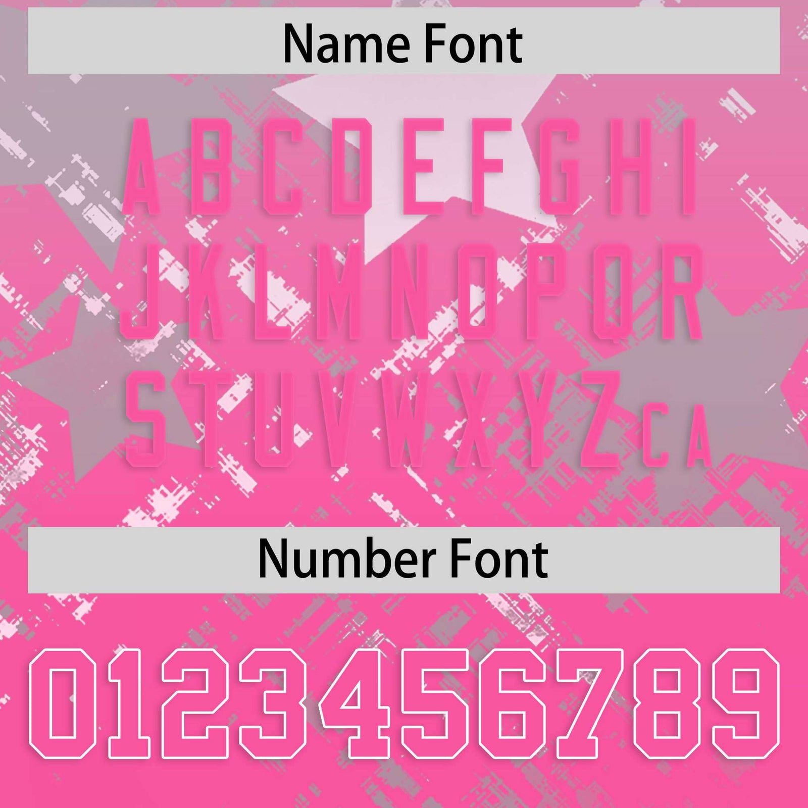 Custom Grey Pink Personalized Star Gradient Flag Football Jersey