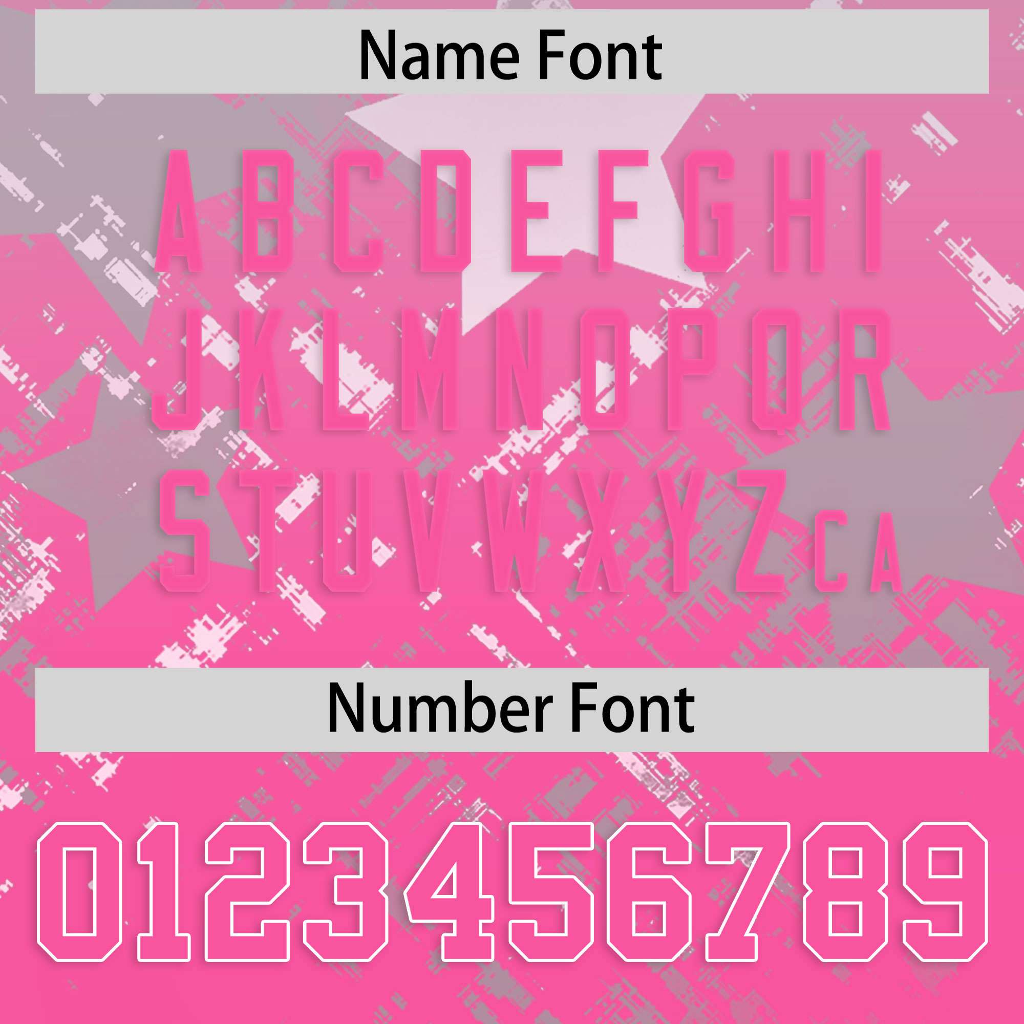 Custom Grey Pink Personalized Star Gradient Flag Football Jersey