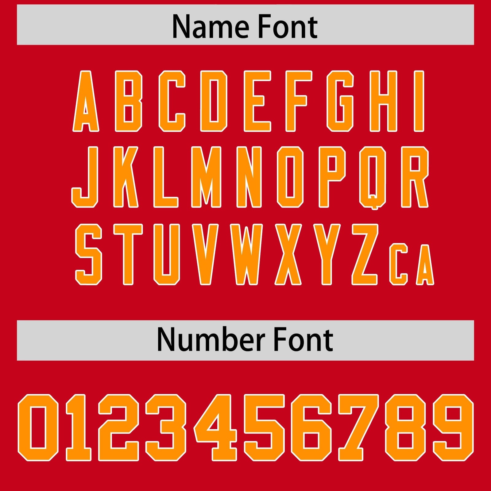 Custom Red Orange Personalized Shoulder Cut Two-Tone Flag Football Jersey