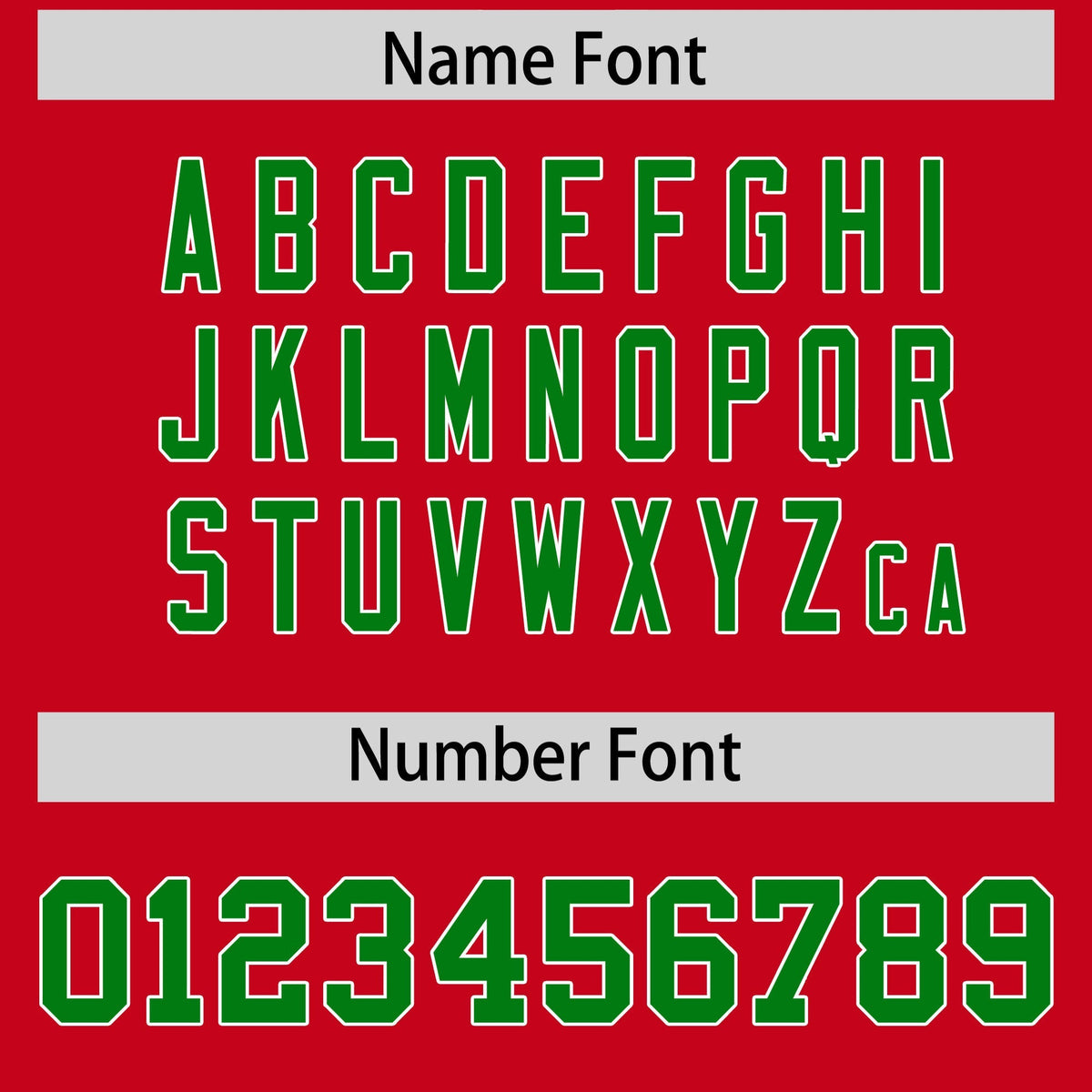 Custom Red Kelly Green Personalized Shoulder Cut Two-Tone Flag Football Jersey