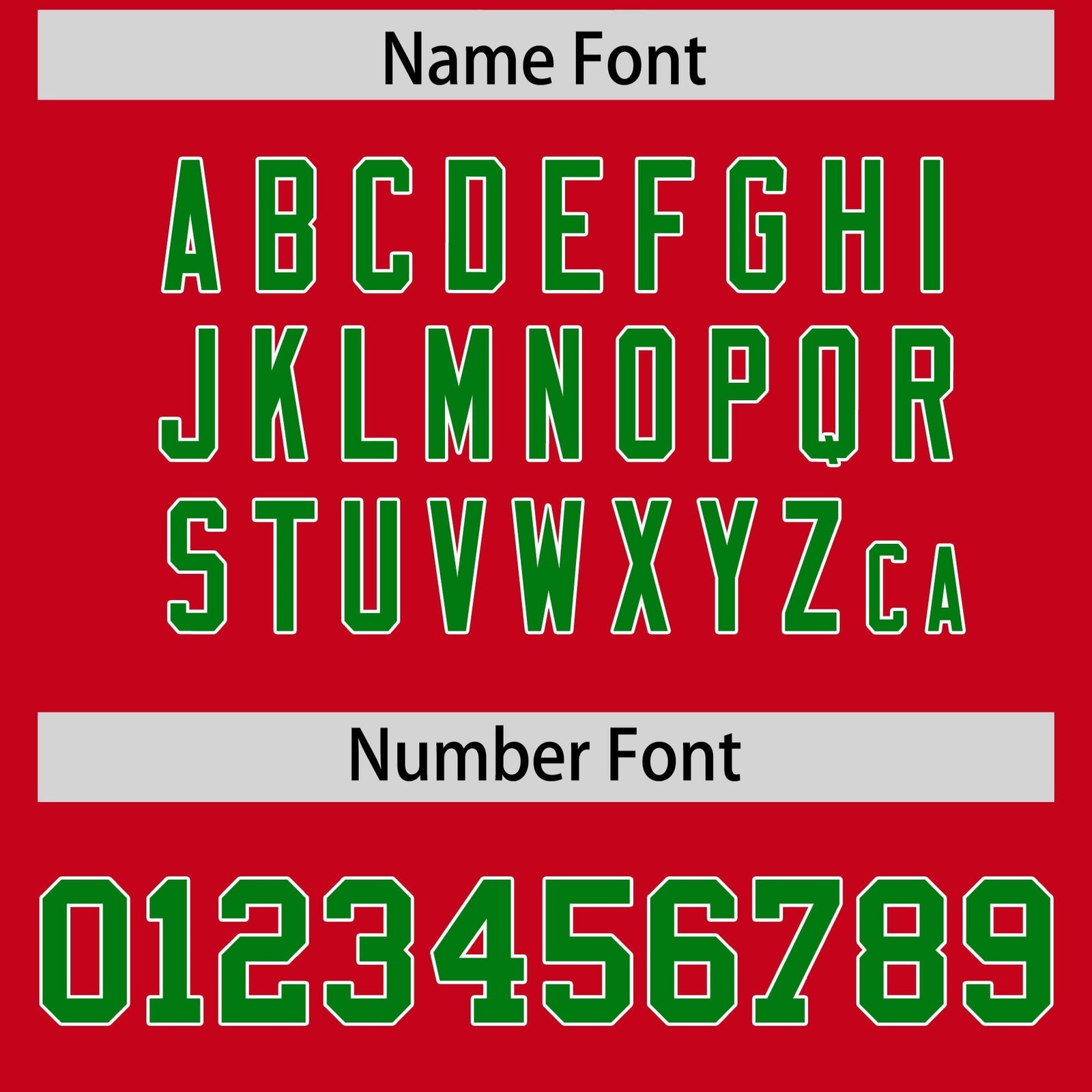 Custom Red Kelly Green Personalized Shoulder Cut Two-Tone Flag Football Jersey