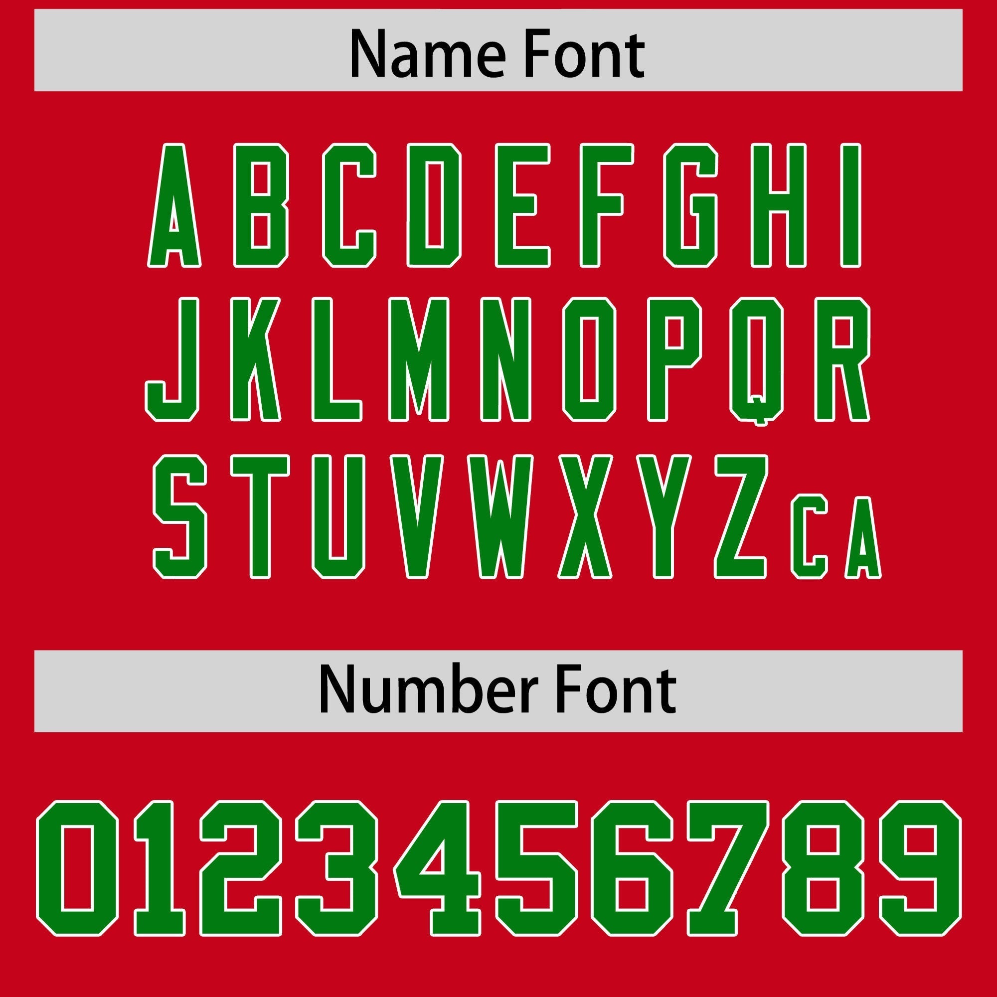 Custom Red Kelly Green Personalized Shoulder Cut Two-Tone Flag Football Jersey