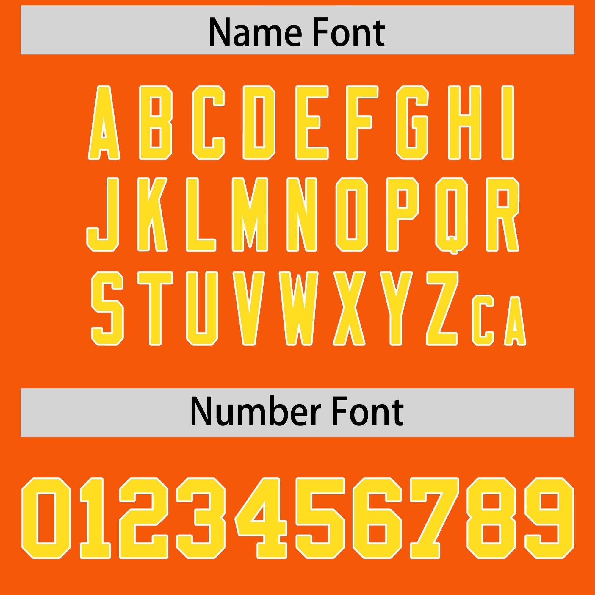 Custom Orange Gold Personalized Shoulder Cut Two-Tone Flag Football Jersey