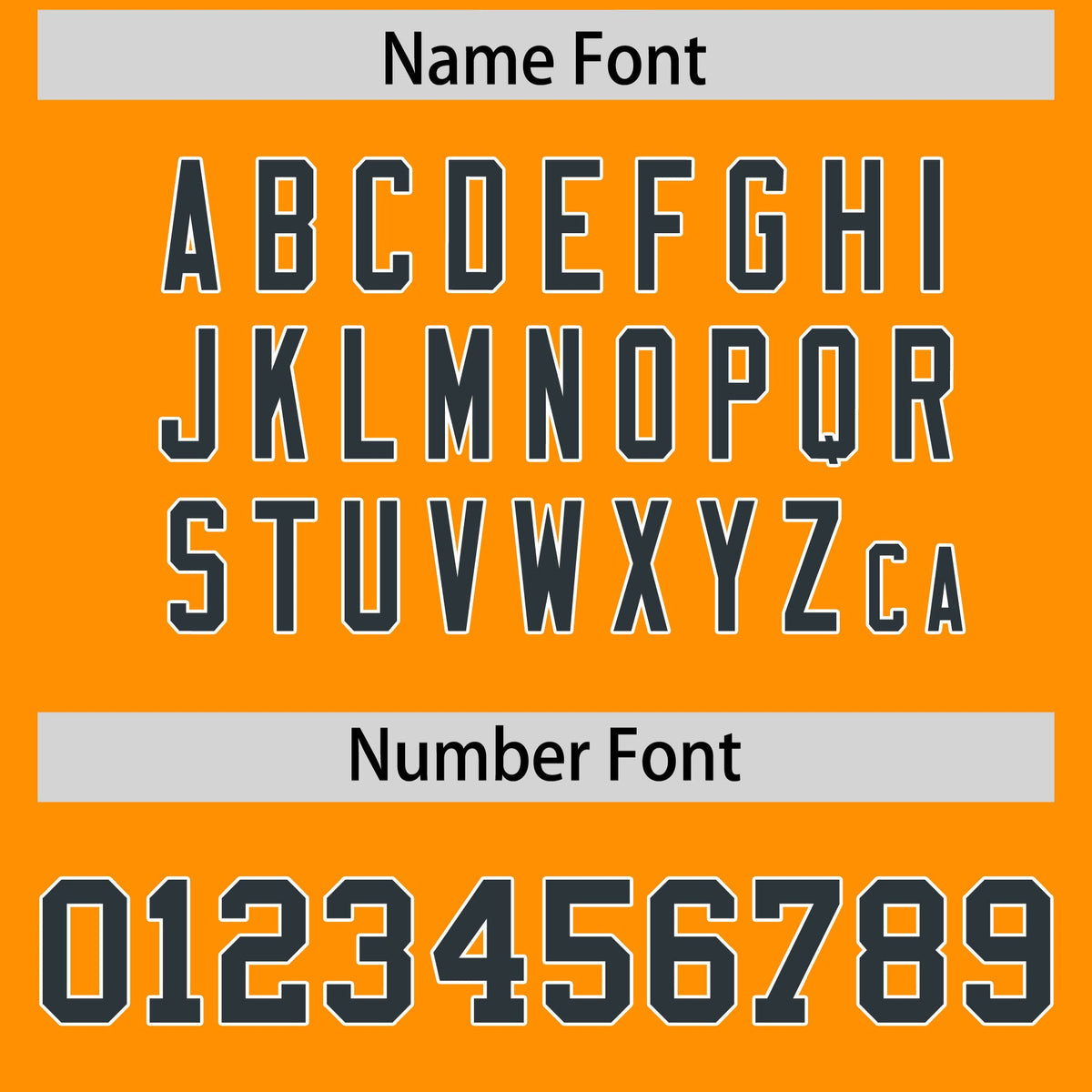 Custom Gold Orange Black Personalized Shoulder Cut Two-Tone Flag Football Jersey