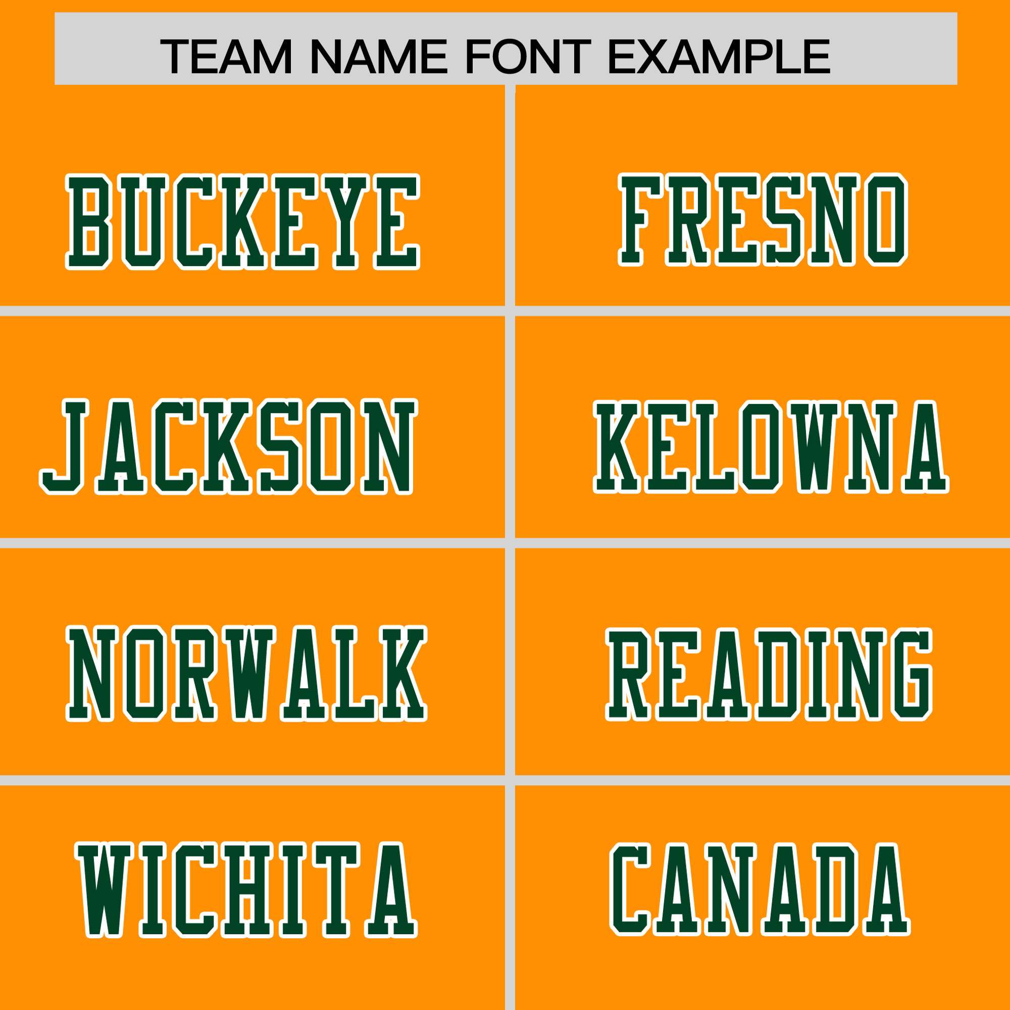 Custom Gold Orange Green Personalized Shoulder Cut Two-Tone Flag Football Jersey