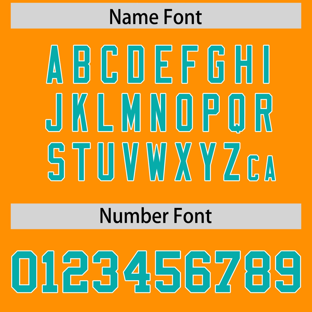 Custom Gold Orange Bright Green Personalized Shoulder Cut Two-Tone Flag Football Jersey