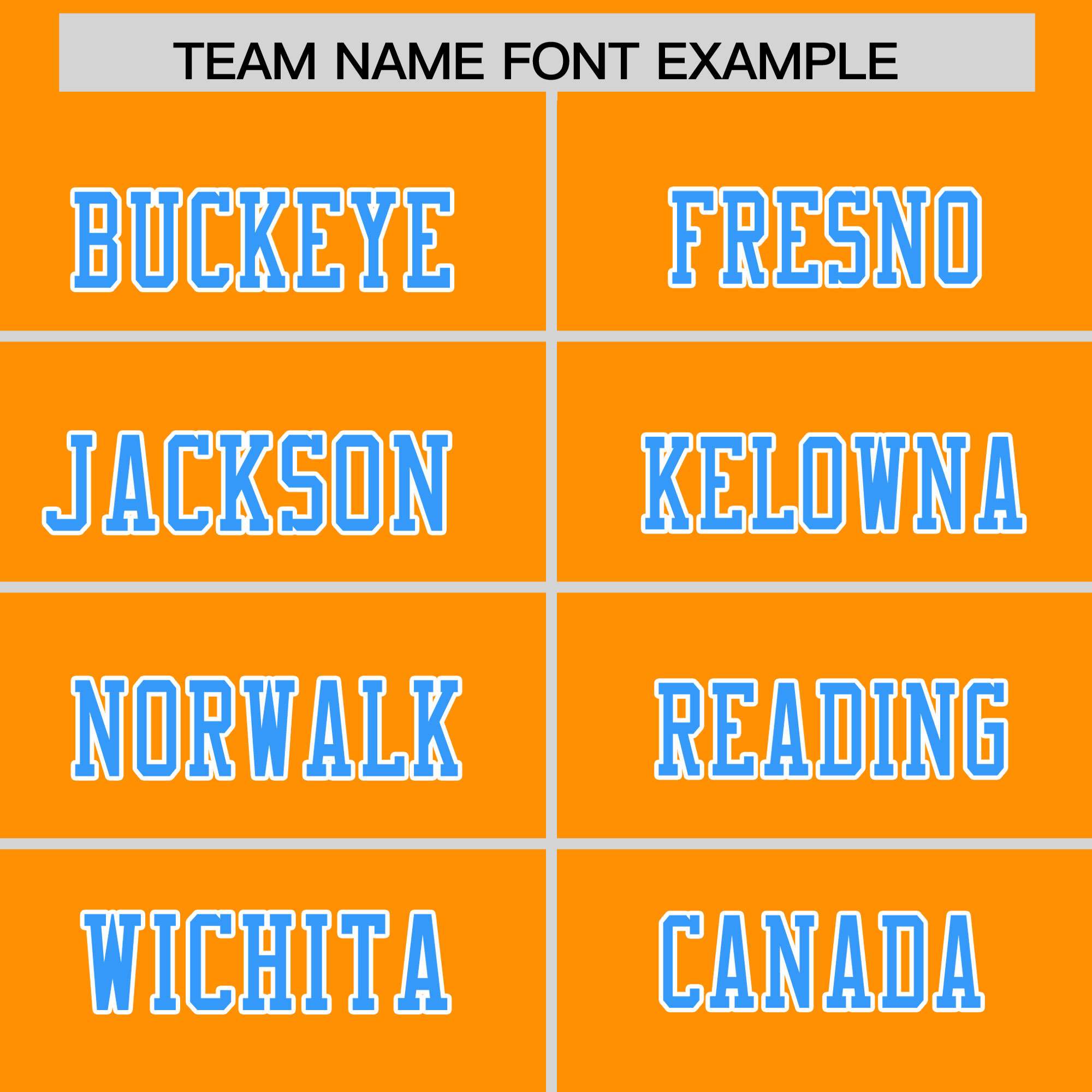 Custom Gold Orange Powder Blue Personalized Shoulder Cut Two-Tone Flag Football Jersey