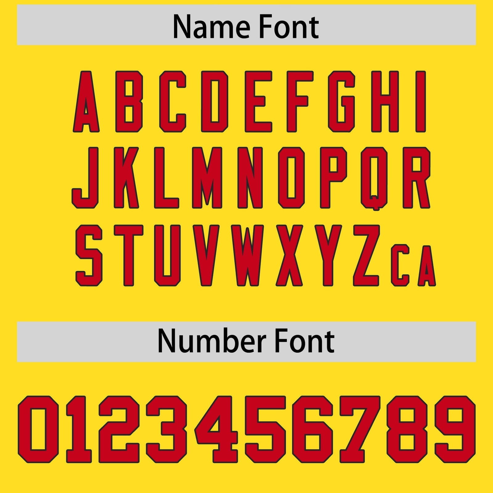 Custom Gold Red Personalized Shoulder Cut Two-Tone Flag Football Jersey