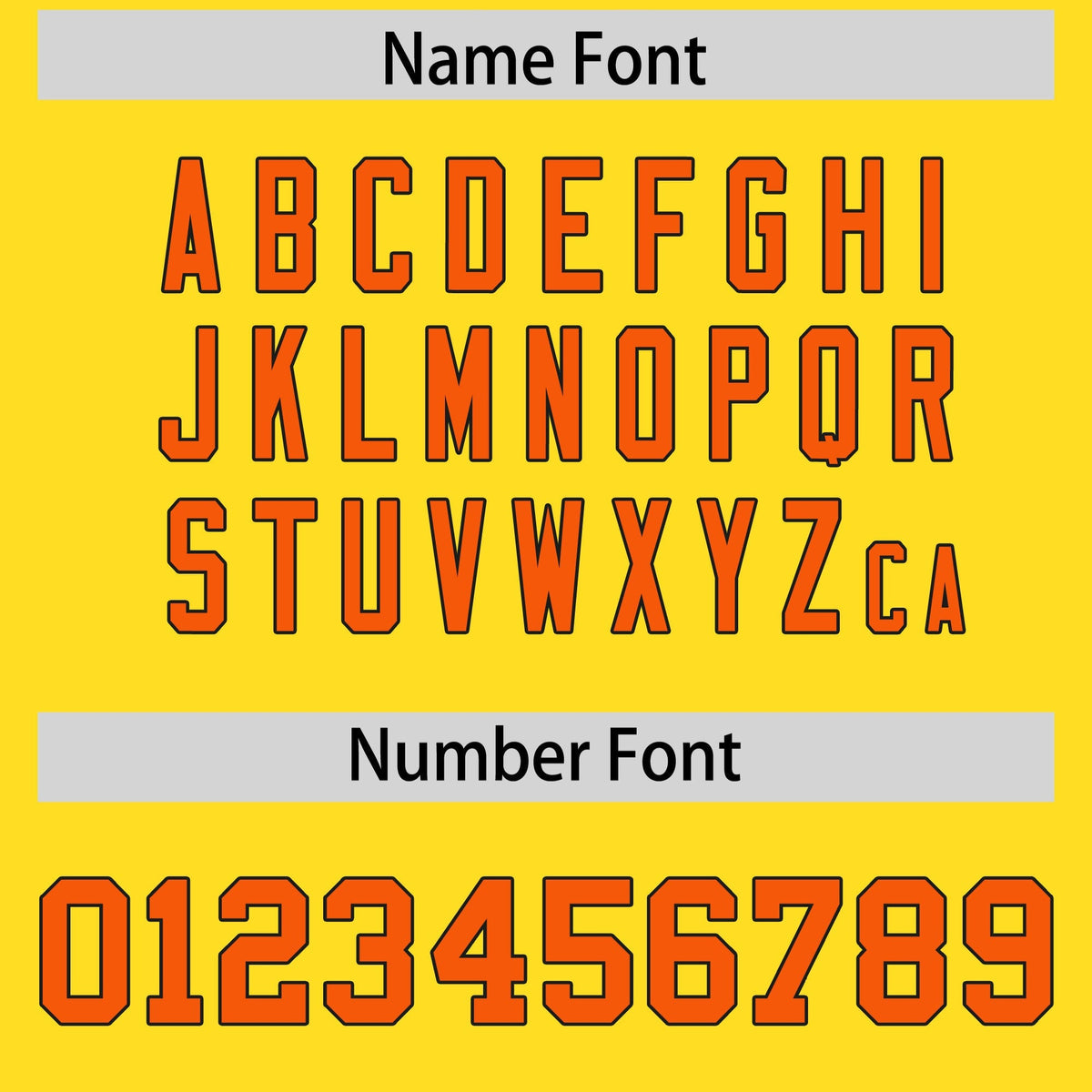 Custom Gold Orange Personalized Shoulder Cut Two-Tone Flag Football Jersey