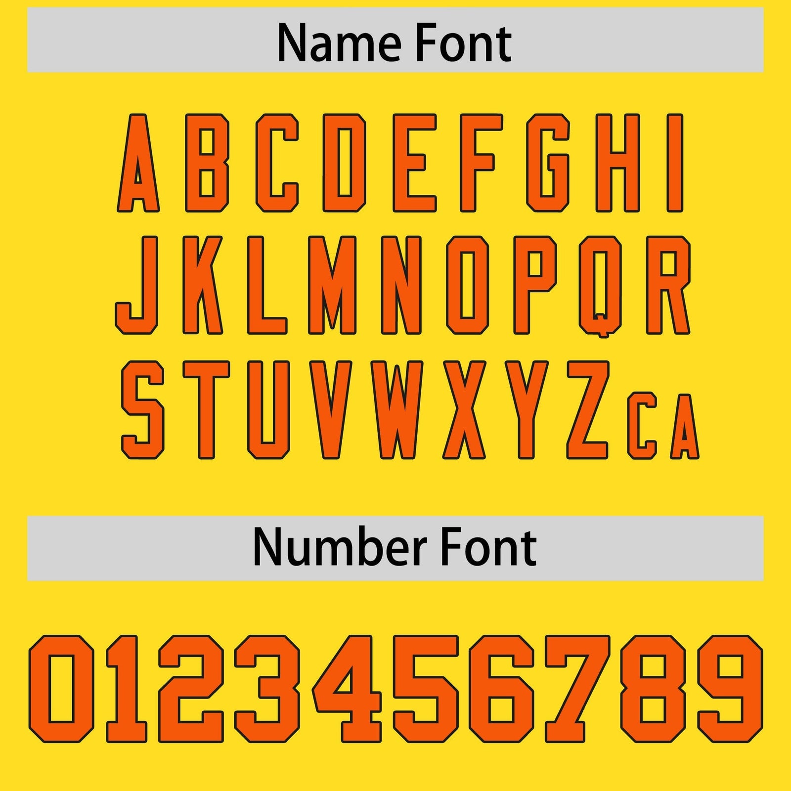 Custom Gold Orange Personalized Shoulder Cut Two-Tone Flag Football Jersey