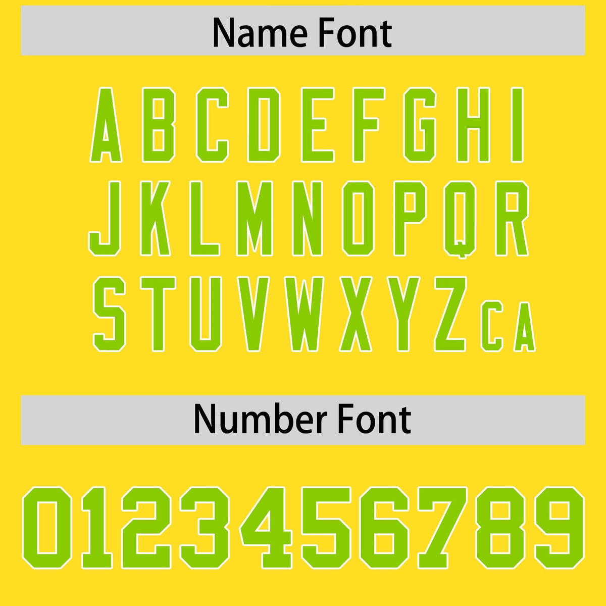 Custom Gold Neon Green Personalized Shoulder Cut Two-Tone Flag Football Jersey