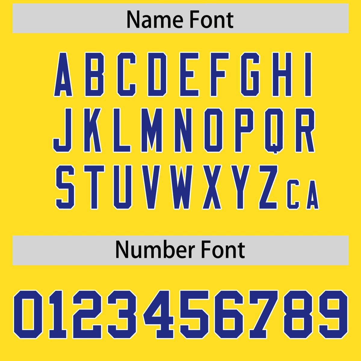 Custom Gold Royal Personalized Shoulder Cut Two-Tone Flag Football Jersey