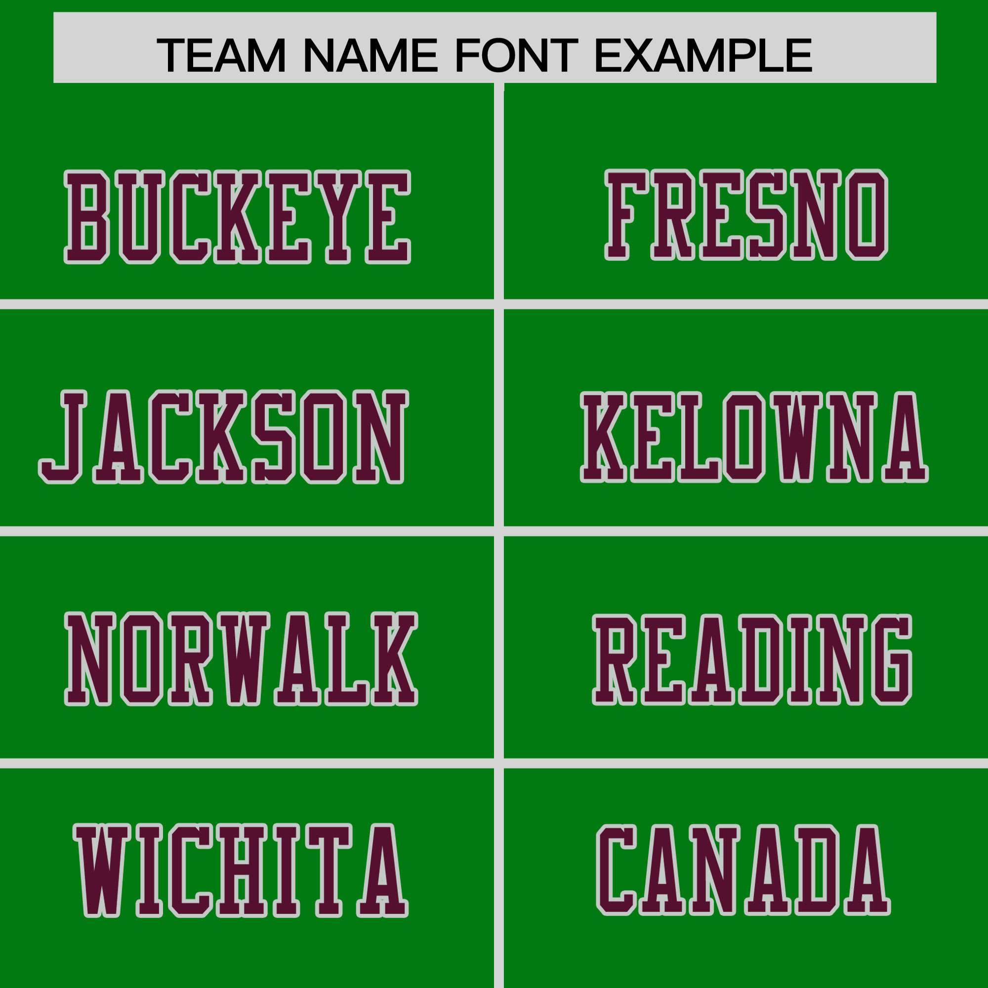 Custom Kelly Green Burgundy Personalized Shoulder Cut Two-Tone Flag Football Jersey