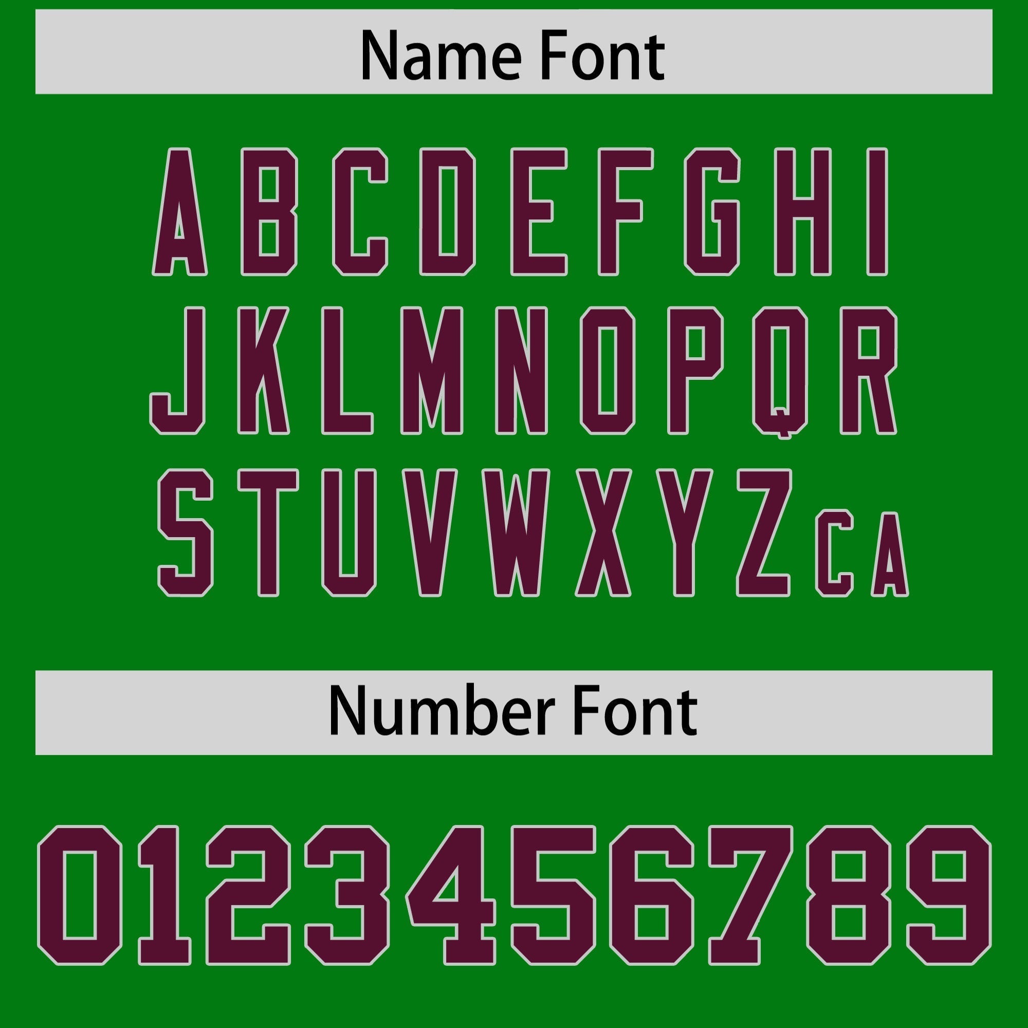 Custom Kelly Green Burgundy Personalized Shoulder Cut Two-Tone Flag Football Jersey