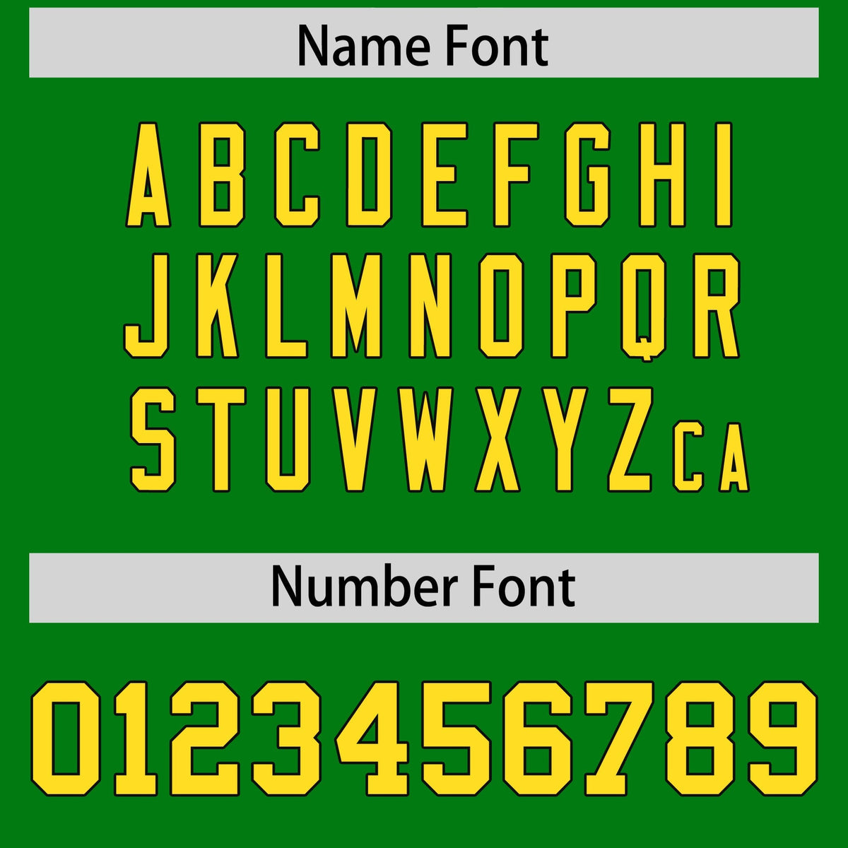 Custom Kelly Green Gold Personalized Shoulder Cut Two-Tone Flag Football Jersey