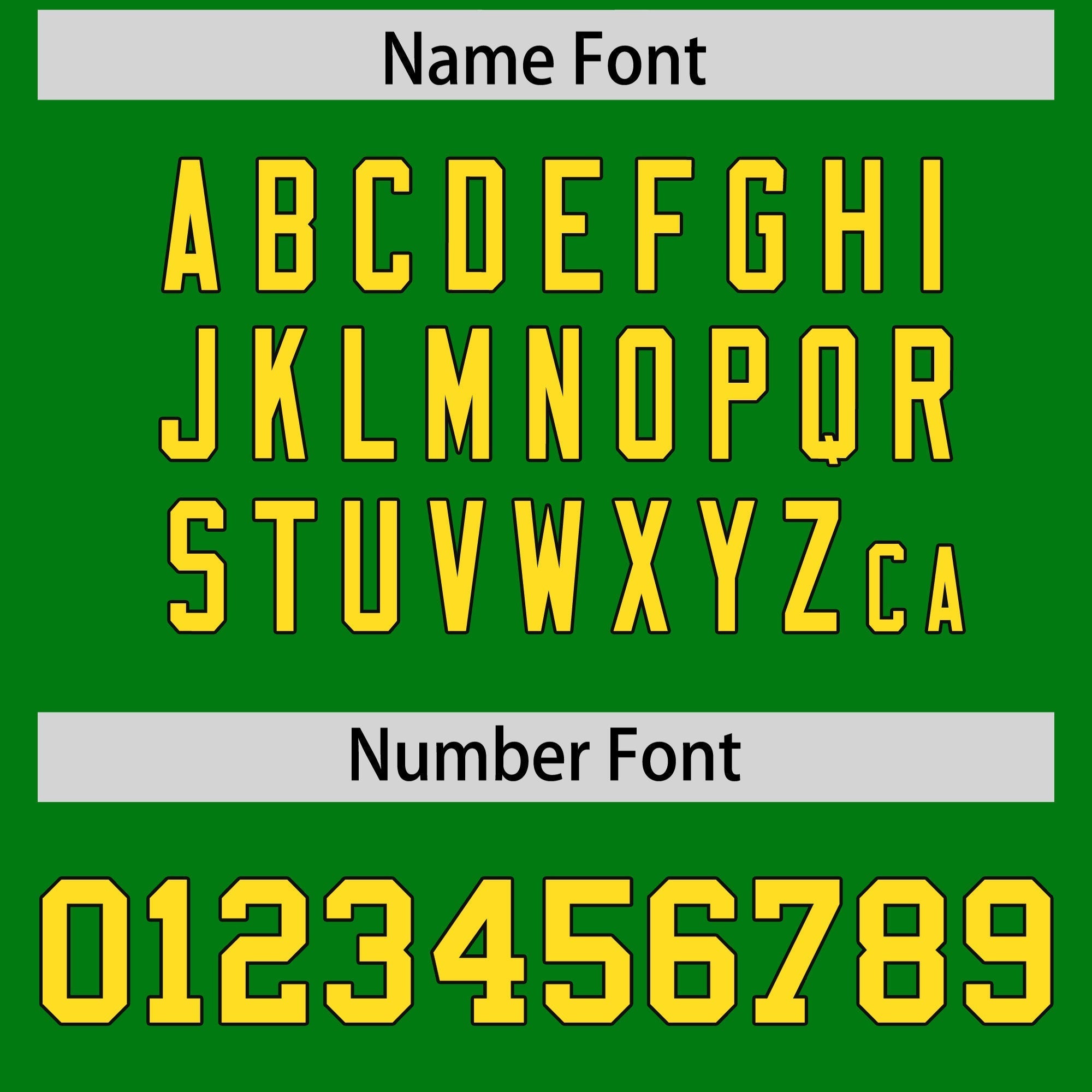 Custom Kelly Green Gold Personalized Shoulder Cut Two-Tone Flag Football Jersey