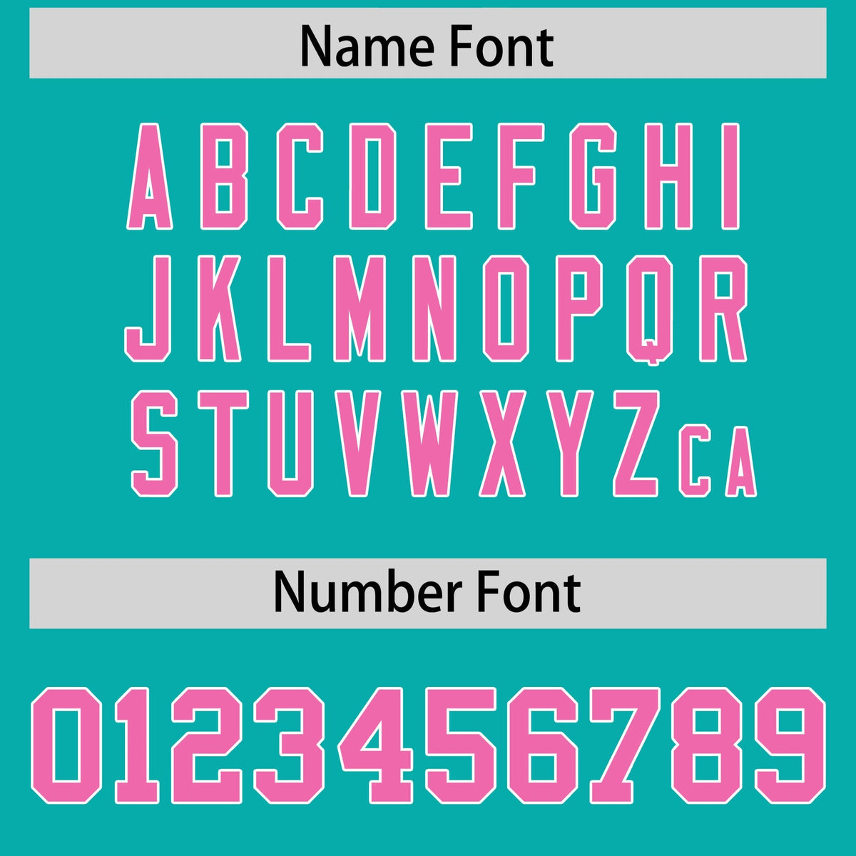 Custom Aqua Pink Personalized Shoulder Cut Two-Tone Flag Football Jersey