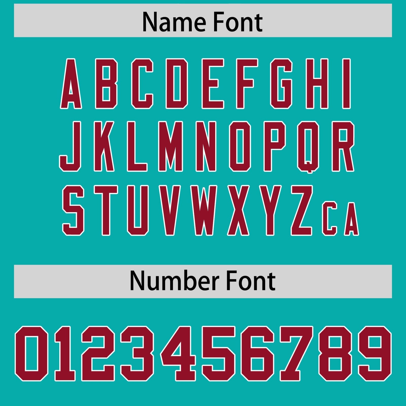 Custom Aqua Cardinal Personalized Shoulder Cut Two-Tone Flag Football Jersey