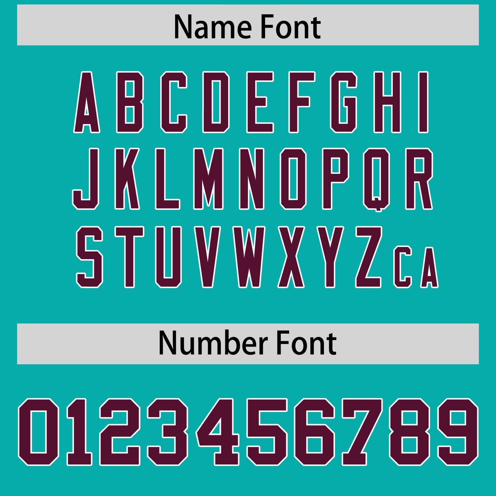 Custom Aqua Crimson Personalized Shoulder Cut Two-Tone Flag Football Jersey