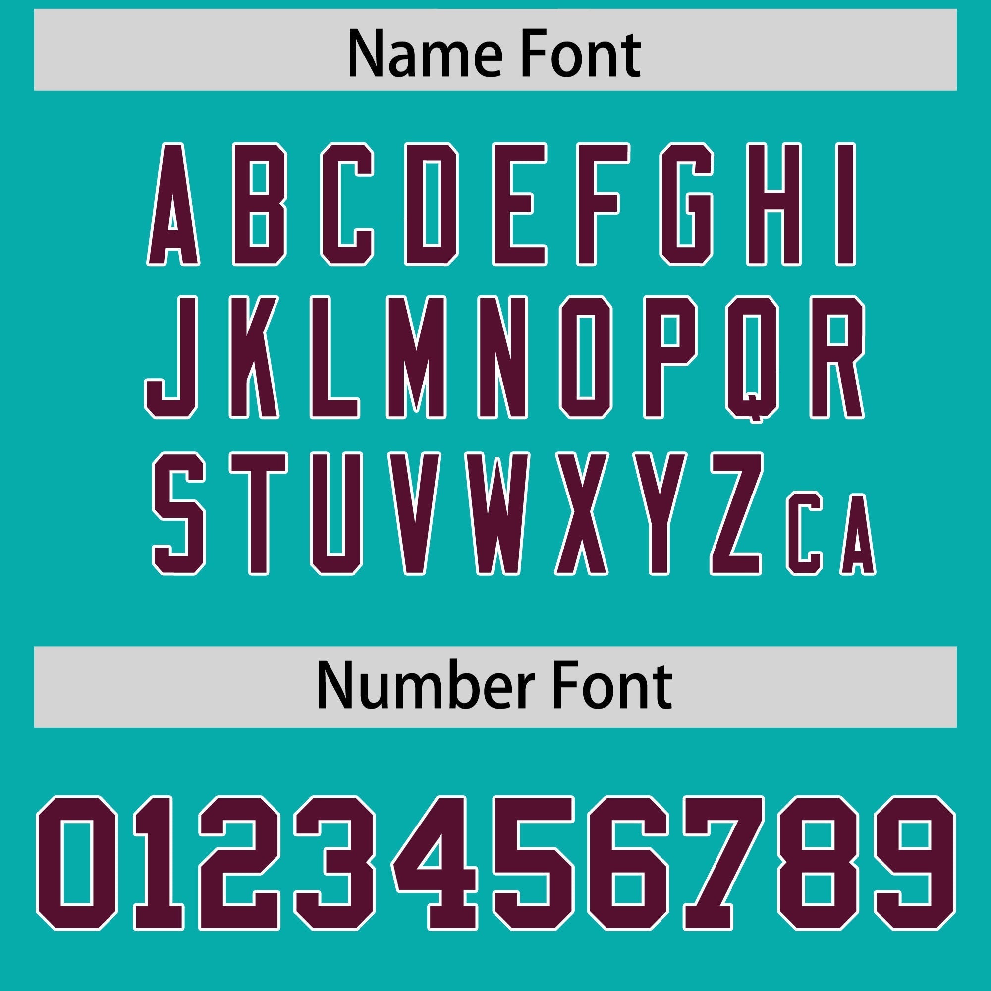 Custom Aqua Crimson Personalized Shoulder Cut Two-Tone Flag Football Jersey