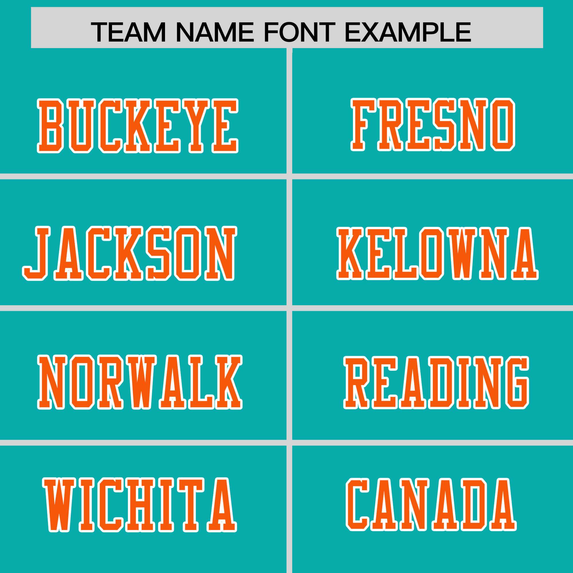 Custom Aqua Orange Personalized Shoulder Cut Two-Tone Flag Football Jersey