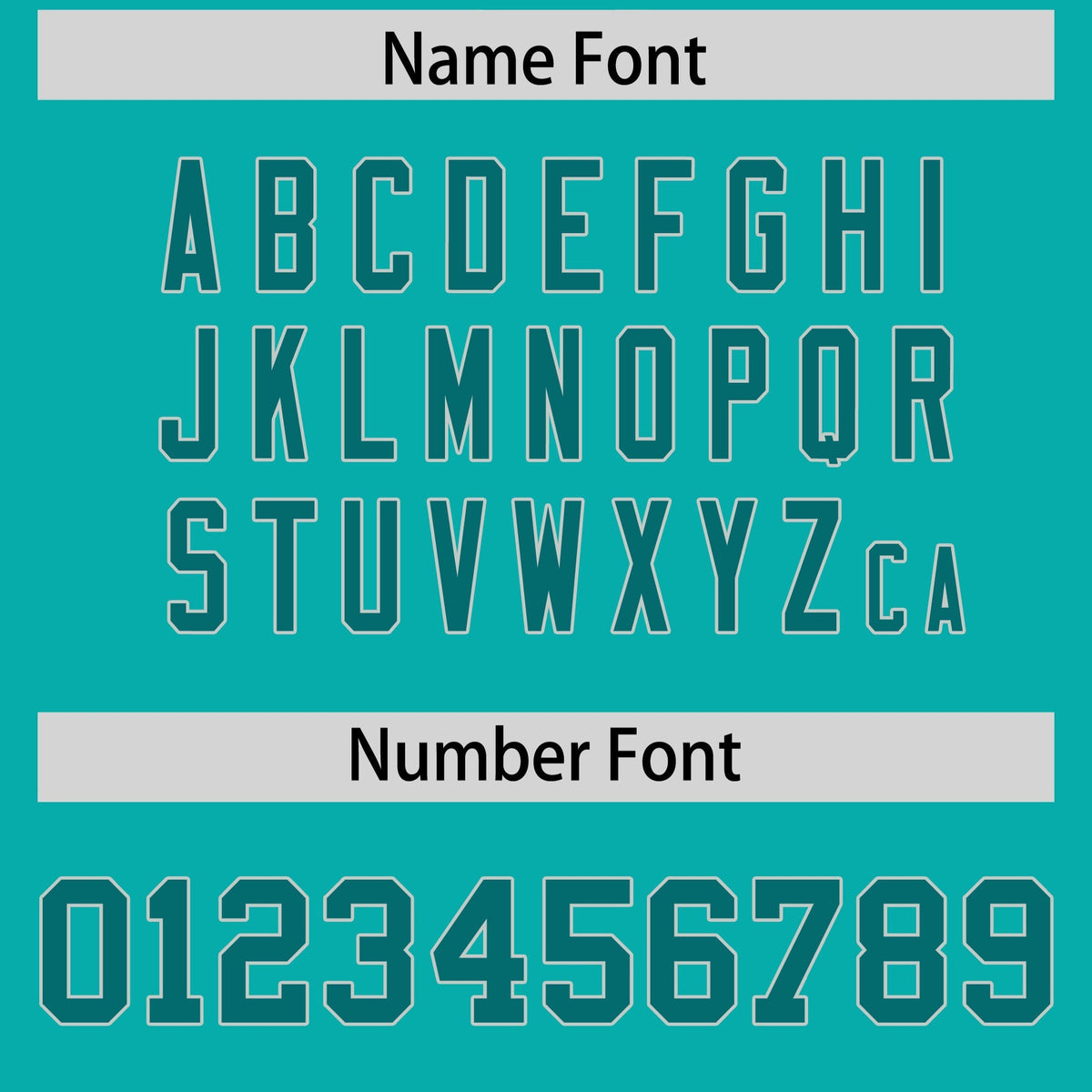 Custom Aqua Aqua Personalized Shoulder Cut Two-Tone Flag Football Jersey