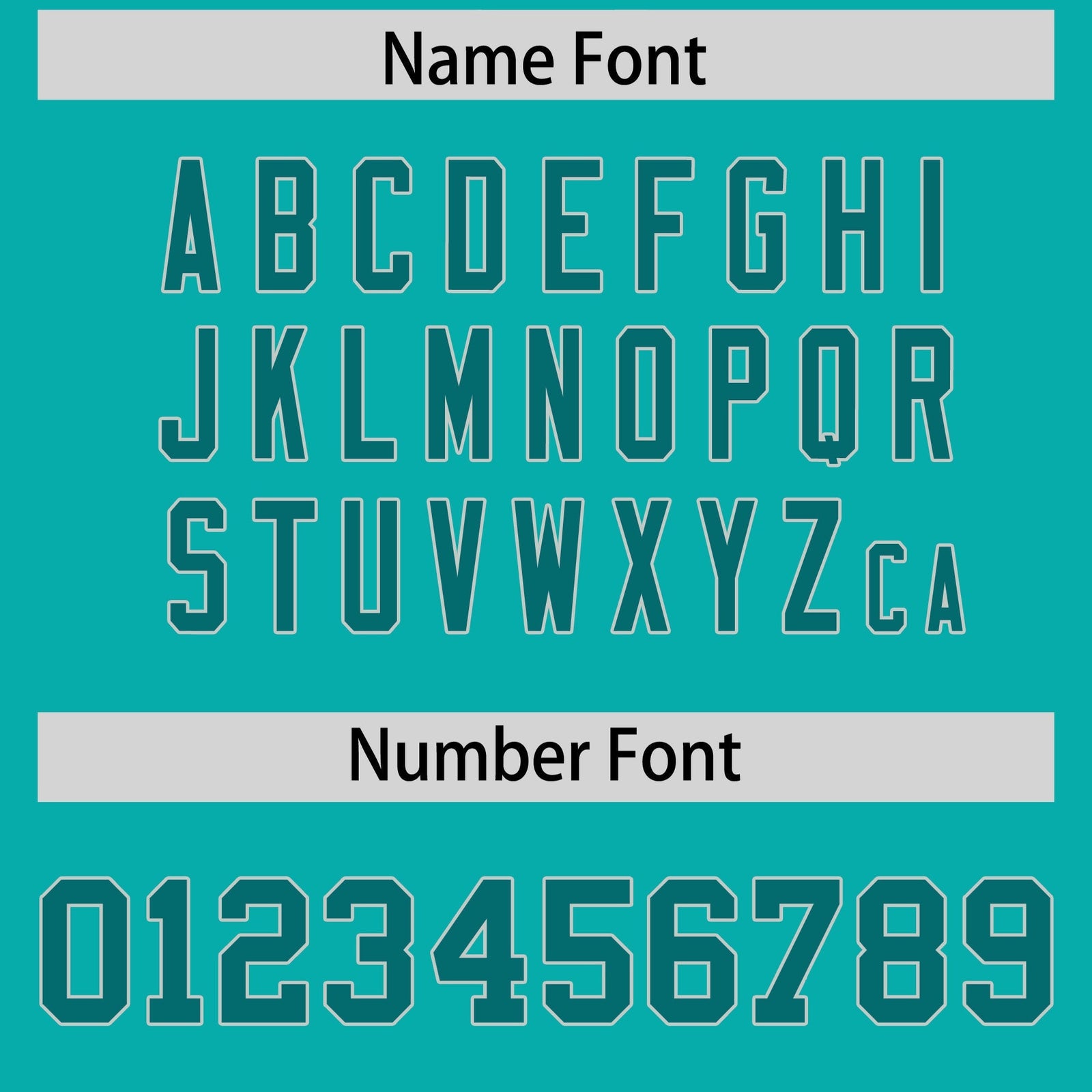 Custom Aqua Aqua Personalized Shoulder Cut Two-Tone Flag Football Jersey