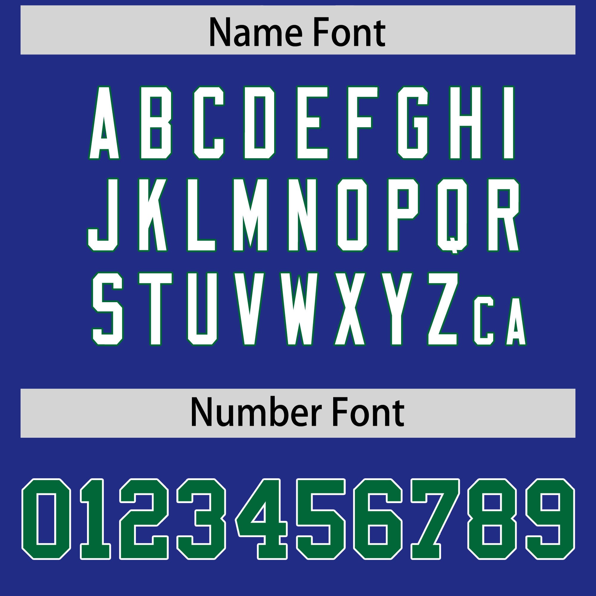 Custom Royal Kelly Green Personalized Shoulder Cut Two-Tone Flag Football Jersey