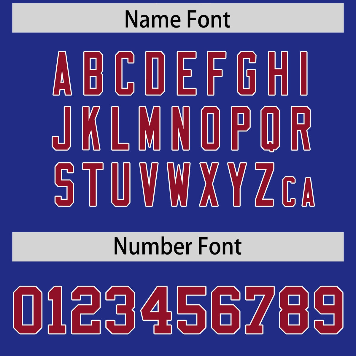 Custom Royal Cardinal Personalized Shoulder Cut Two-Tone Flag Football Jersey