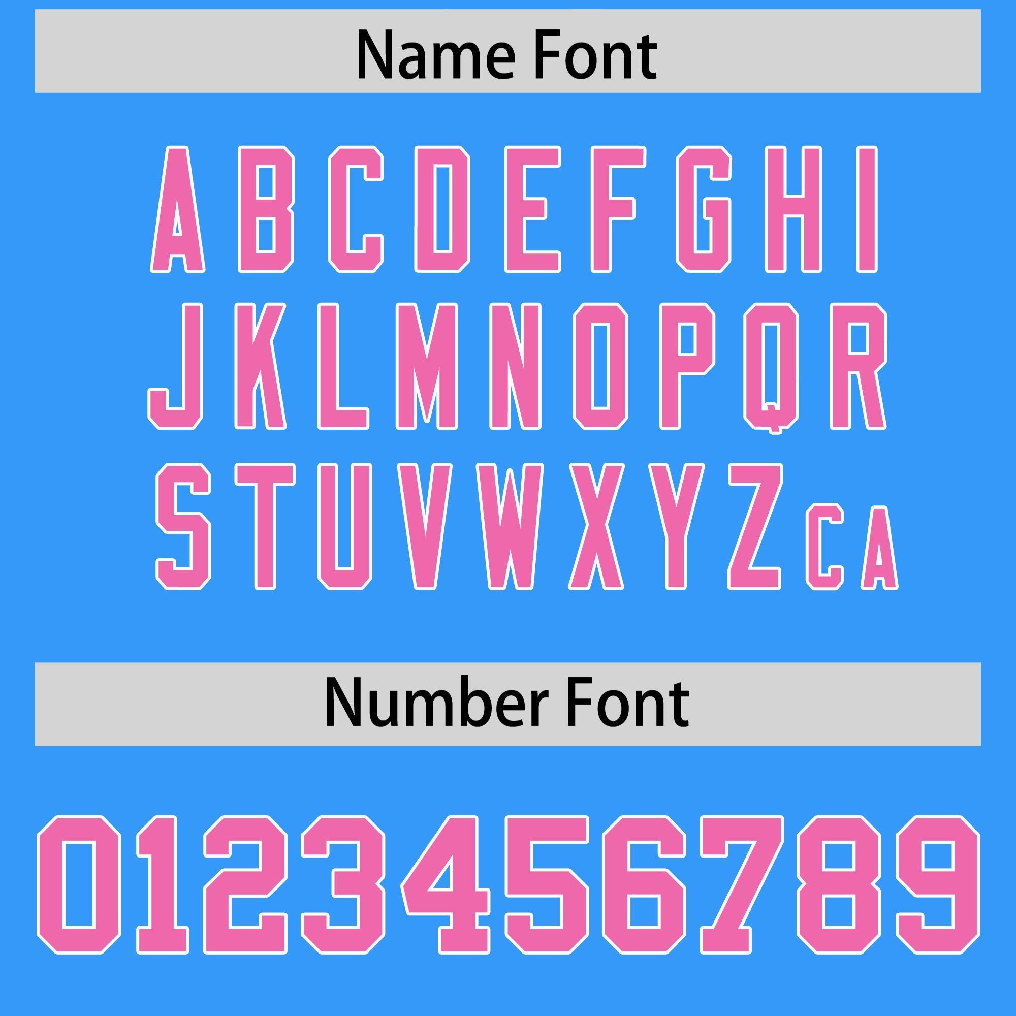 Custom Powder Blue Pink Personalized Shoulder Cut Two-Tone Flag Football Jersey