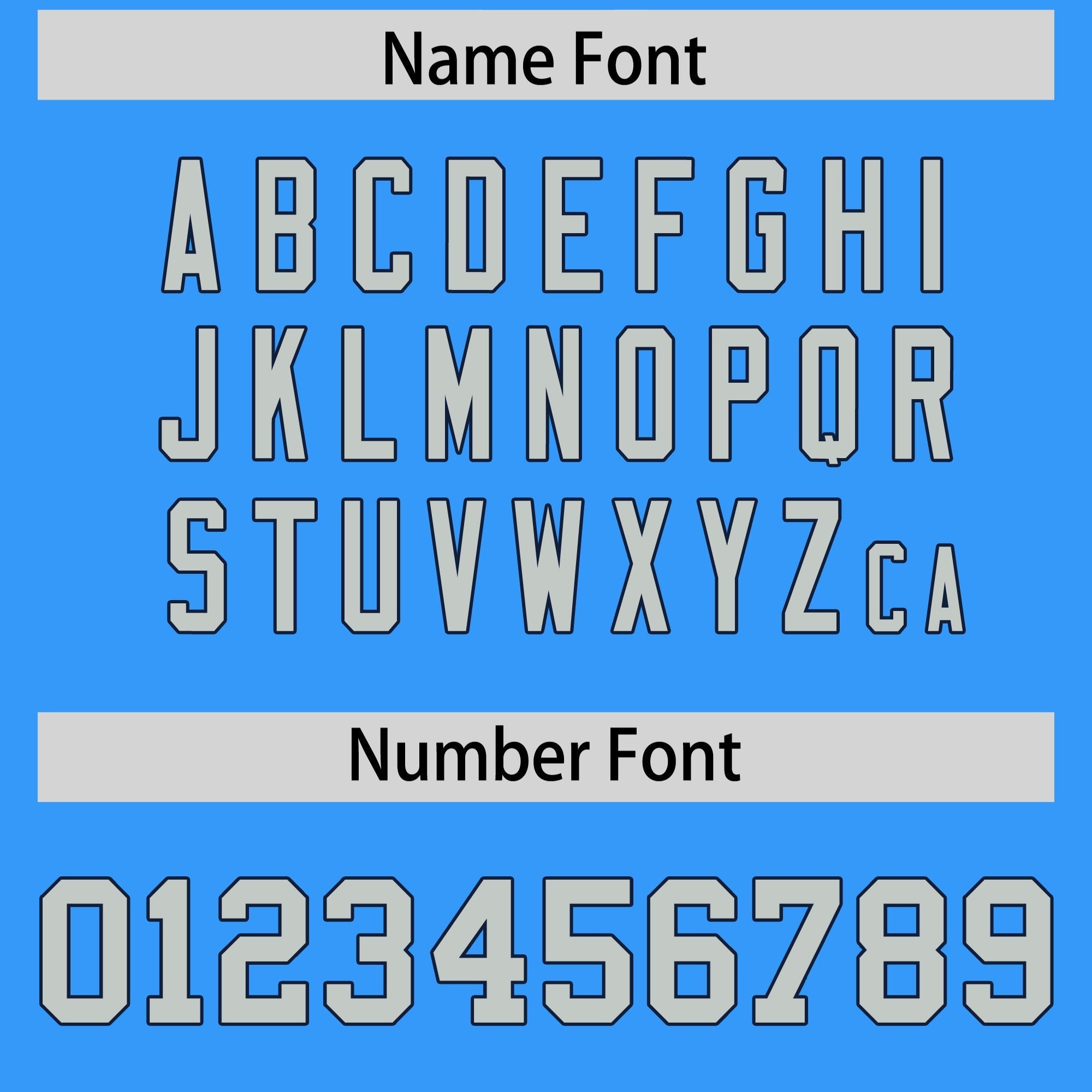 Custom Powder Blue Gray Personalized Shoulder Cut Two-Tone Flag Football Jersey