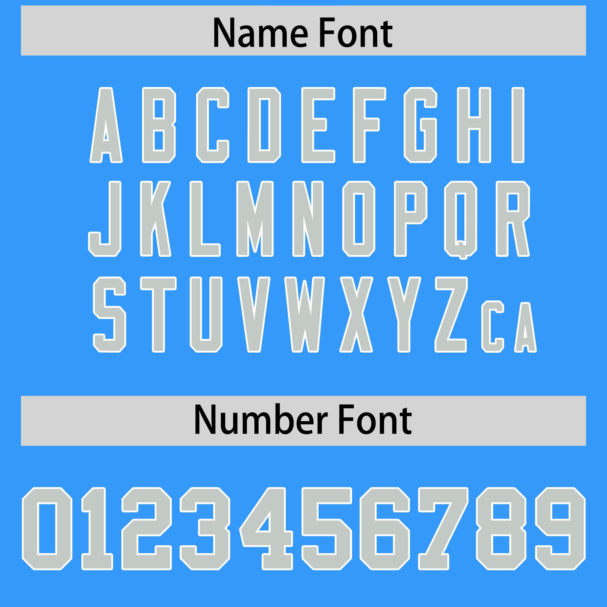 Custom Powder Blue Gray Personalized Shoulder Cut Two-Tone Flag Football Jersey