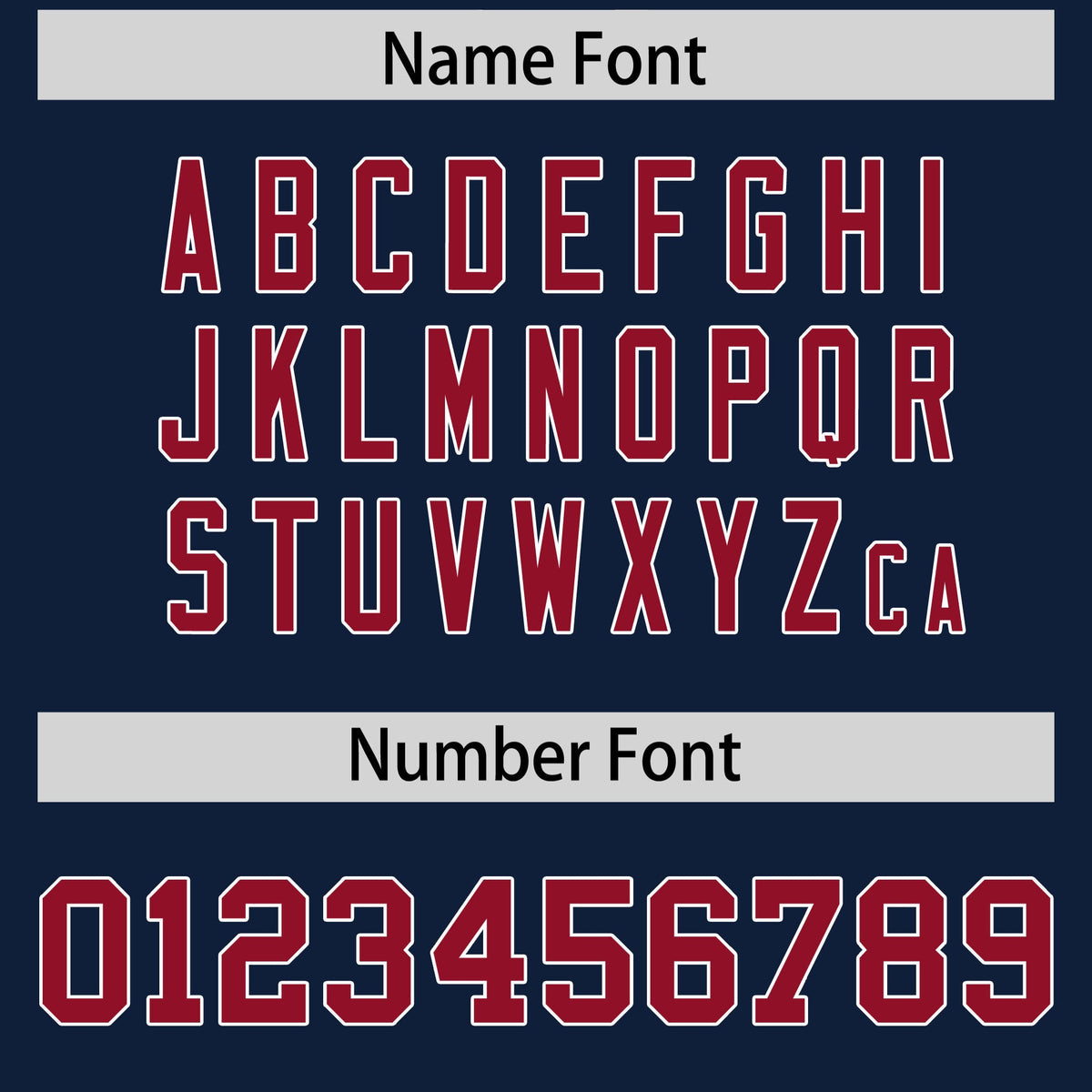 Custom Navy Cardinal Personalized Shoulder Cut Two-Tone Flag Football Jersey